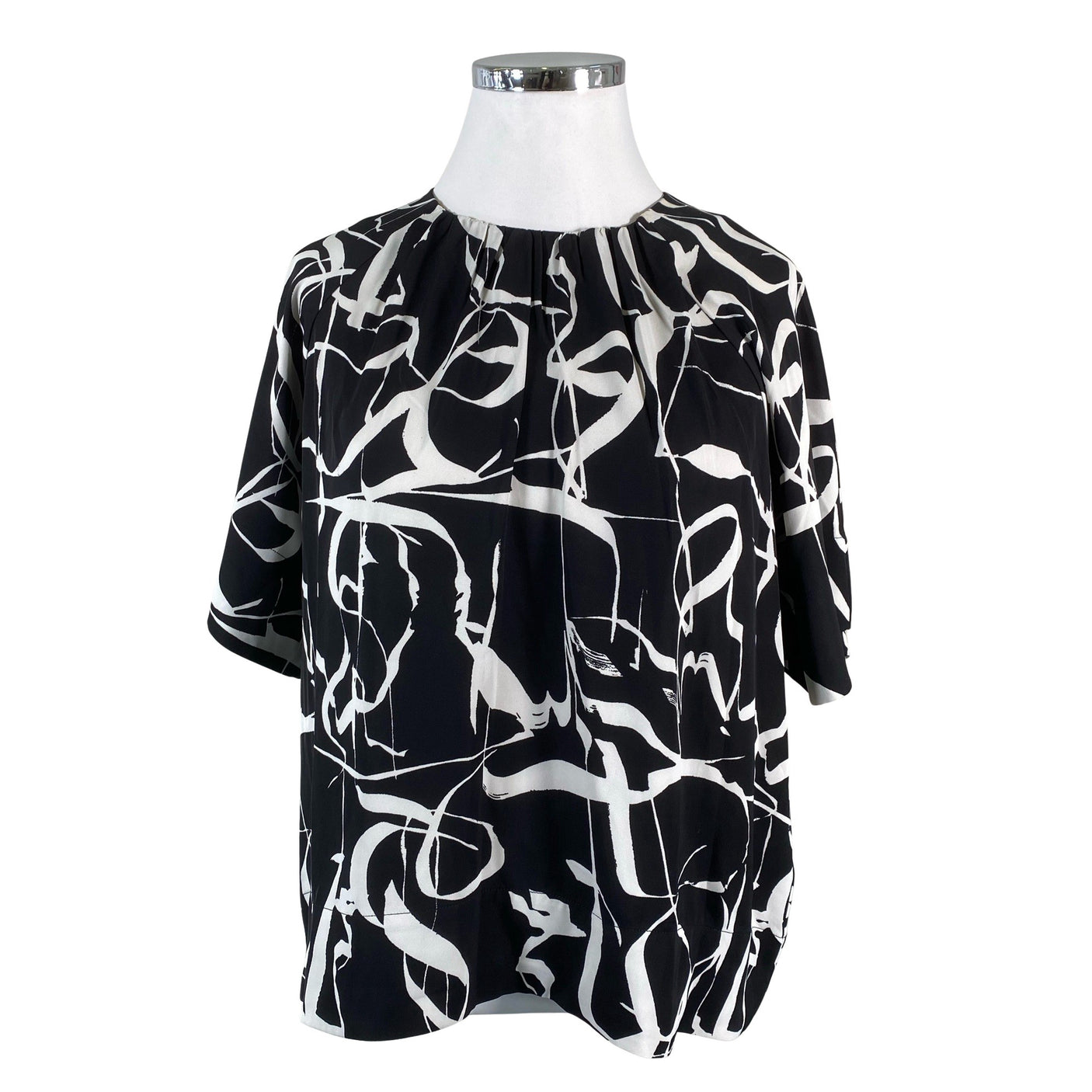 Unisex InWear - Lühikeste käistega pluus, suurus 44 - Must (1)