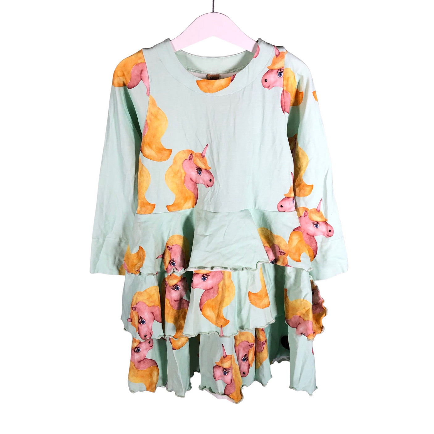 Unisex Blaa - Trikotaažist kleit, suurus 110 - 116 - Roheline (1)