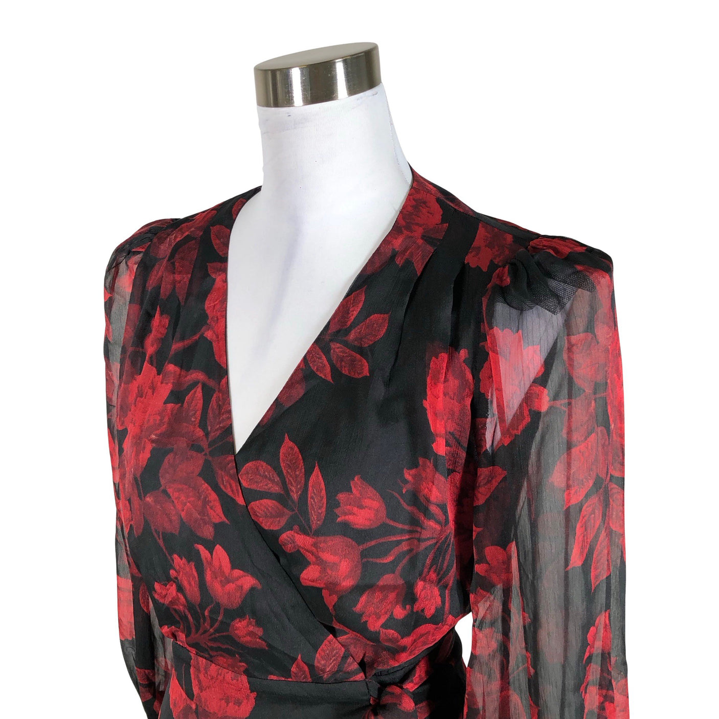 Unisex Bardot - Õhuke kleit, suurus 38 - Punane (3)