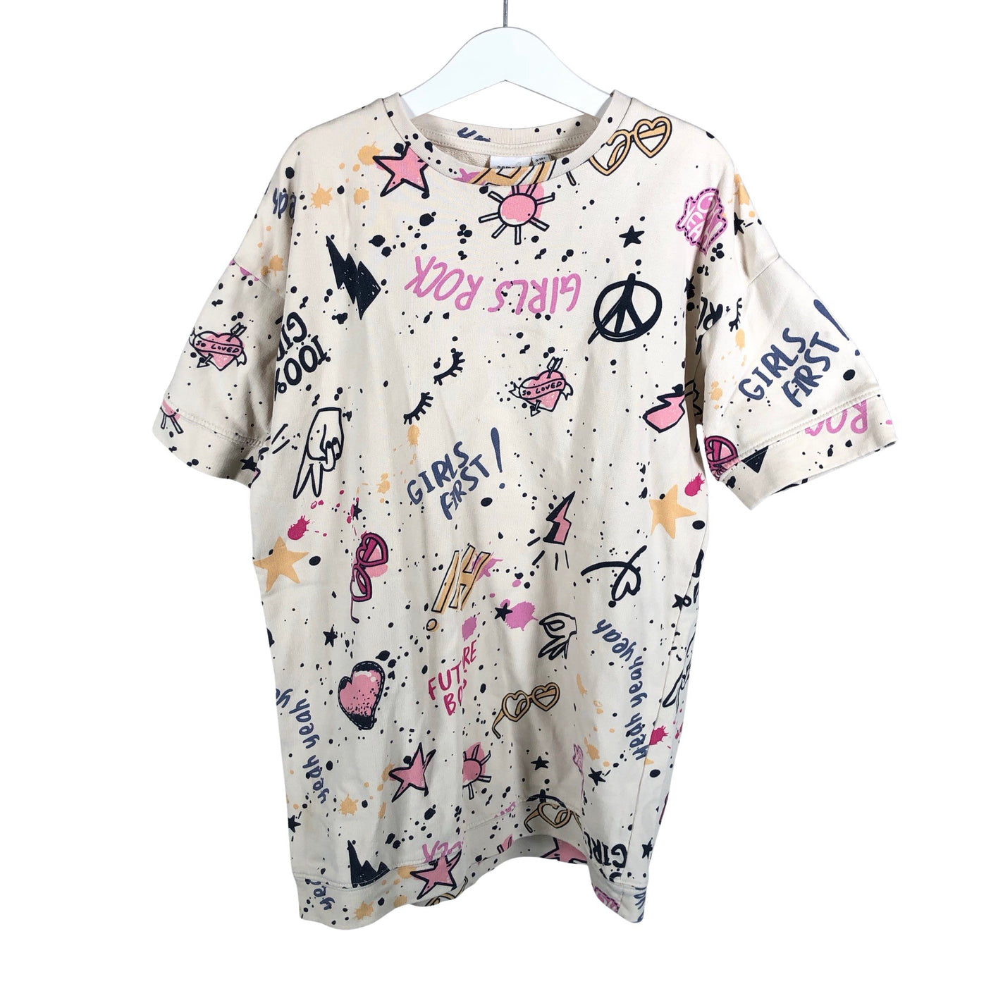 Unisex Name It - Trikotaažist kleit, suurus 134 - 140 - Beige (1)