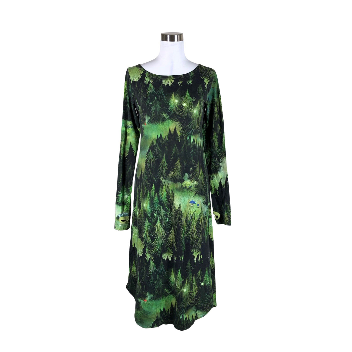 Unisex Ommellinen - Trikotaažist kleit, suurus 36 - Roheline (1)