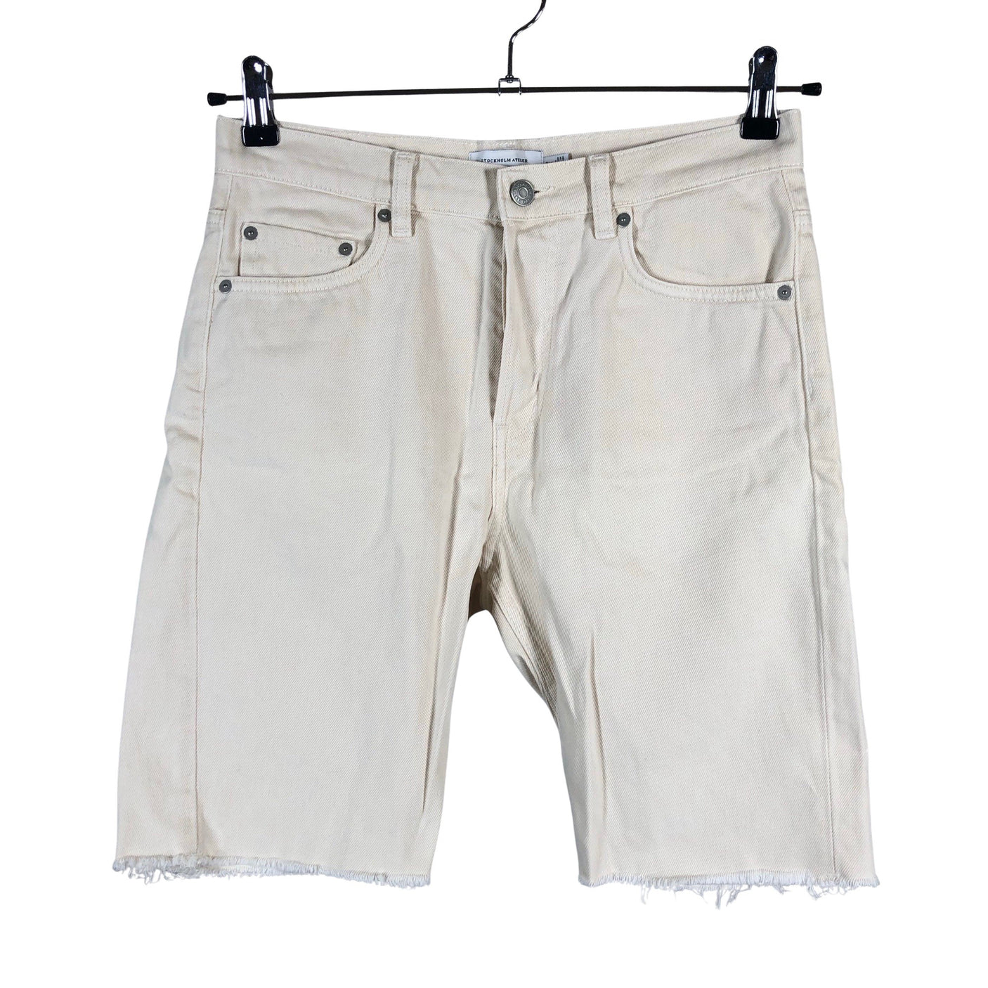 Unisex &Other Stories - Teksast lühikesed püksid, suurus W28 - Looduslik valge (1)