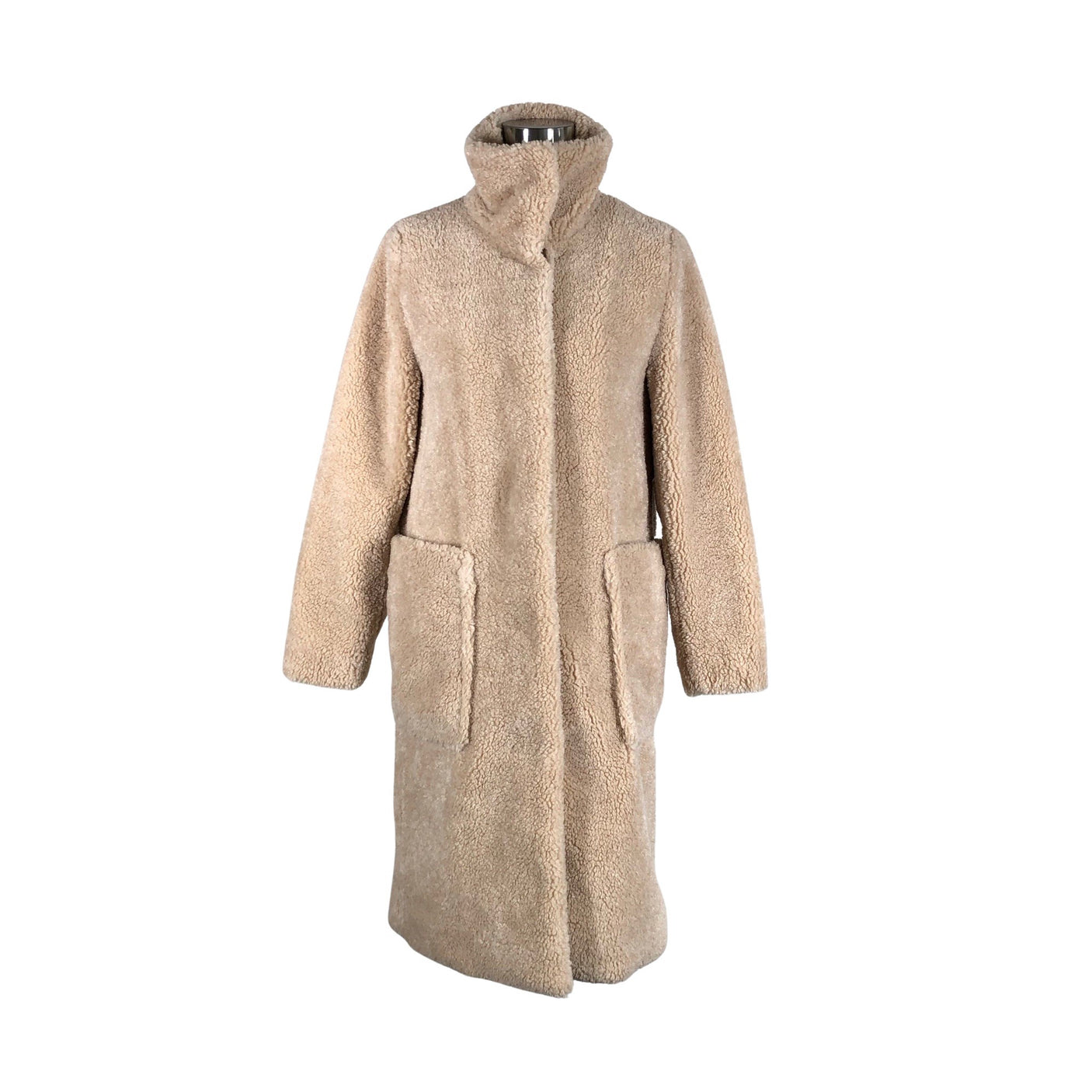 Unisex Hugo Boss - Kunstkarusnahast mantel, suurus 32 - Beige (1)