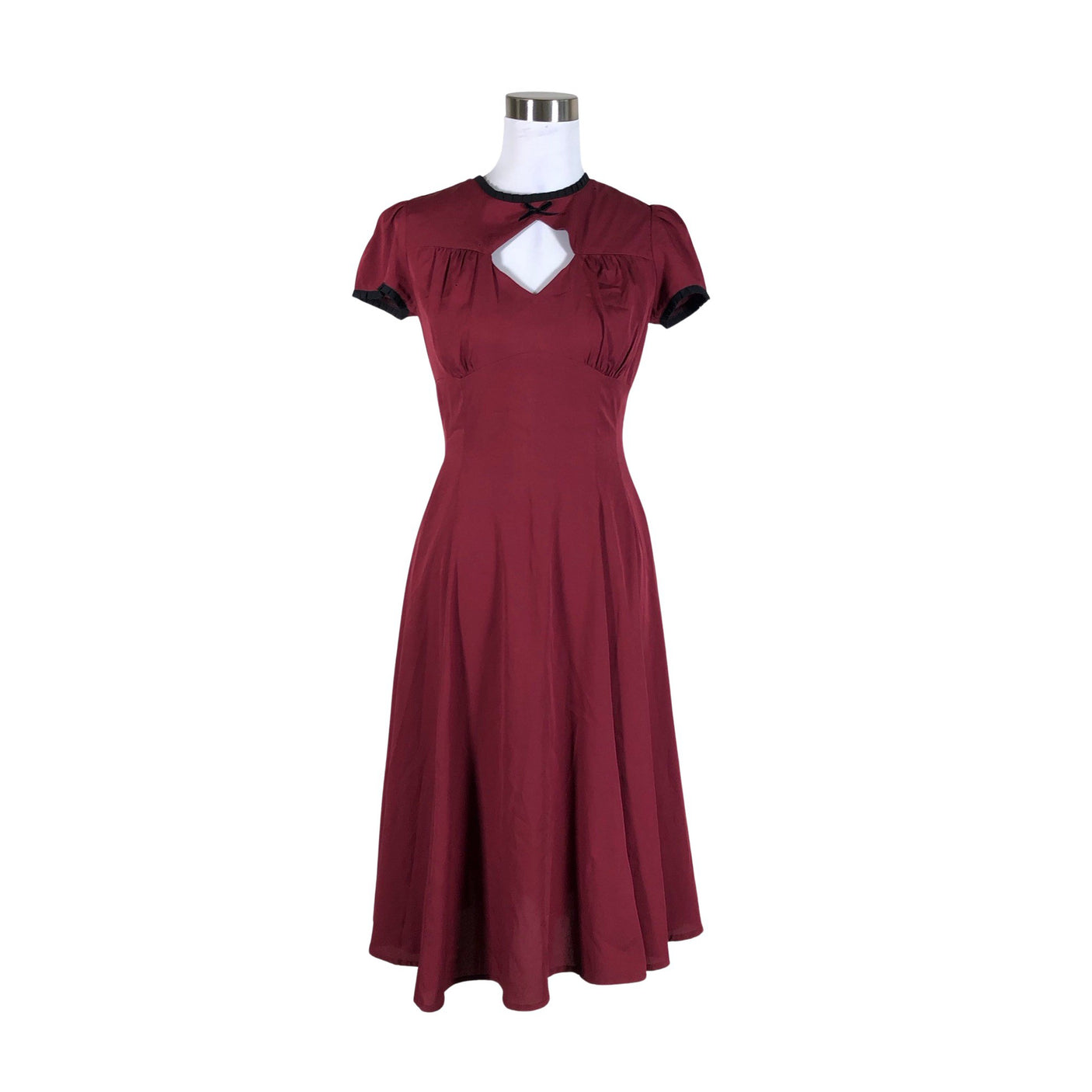 Unisex Hell Bunny - Õhuke kleit, suurus 36 - Veinipunane (1)