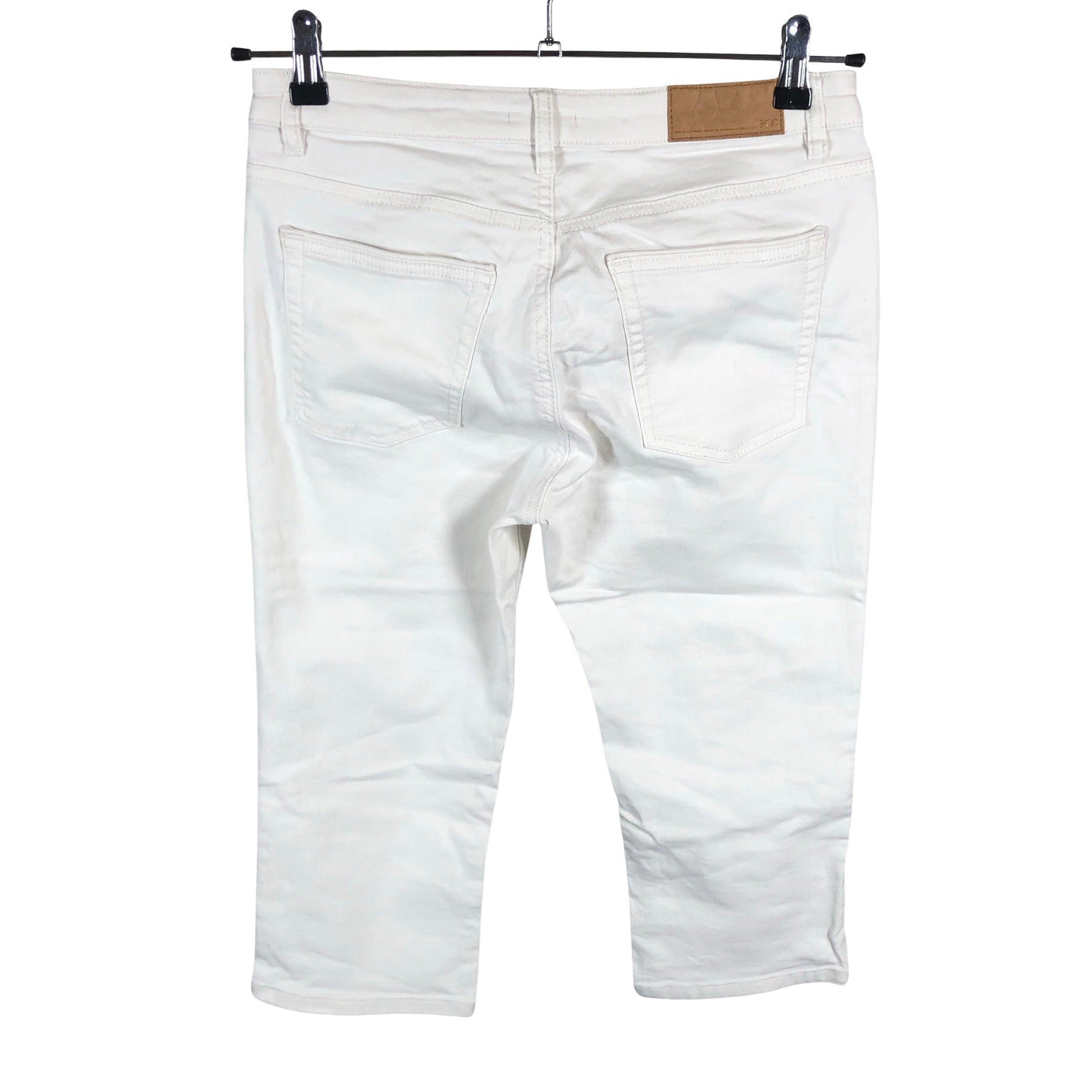 Unisex Esprit - Teksast poolpikad püksid, suurus 38 - Looduslik valge (2)