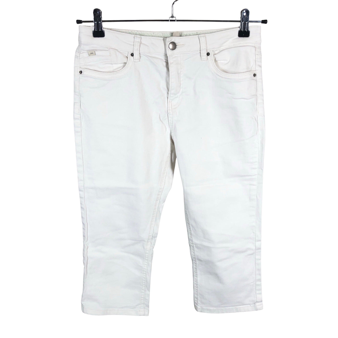 Unisex Esprit - Teksast poolpikad püksid, suurus 38 - Looduslik valge (1)