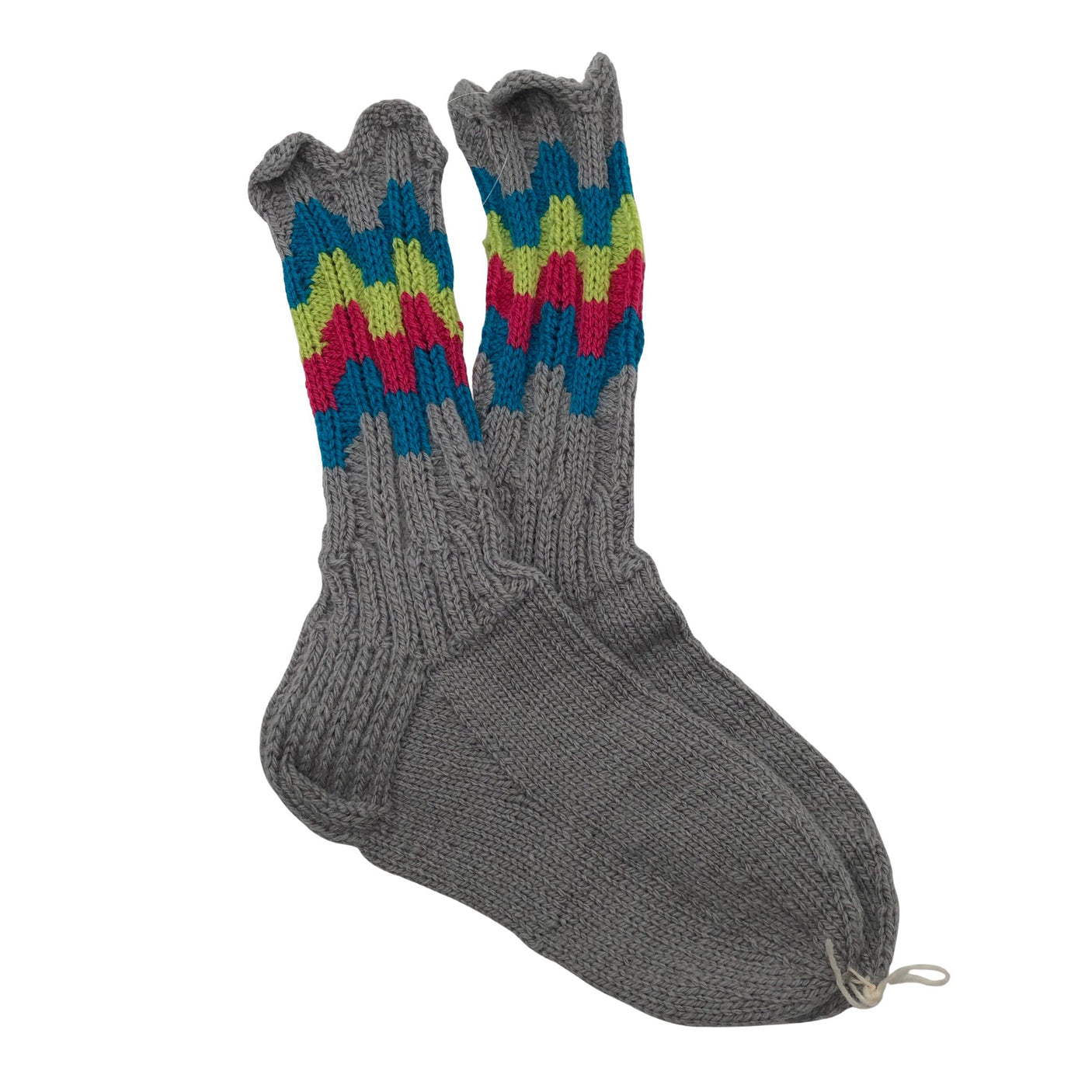 Unisex Handmade - Villased sokid, suurus 39 - Hall (1)