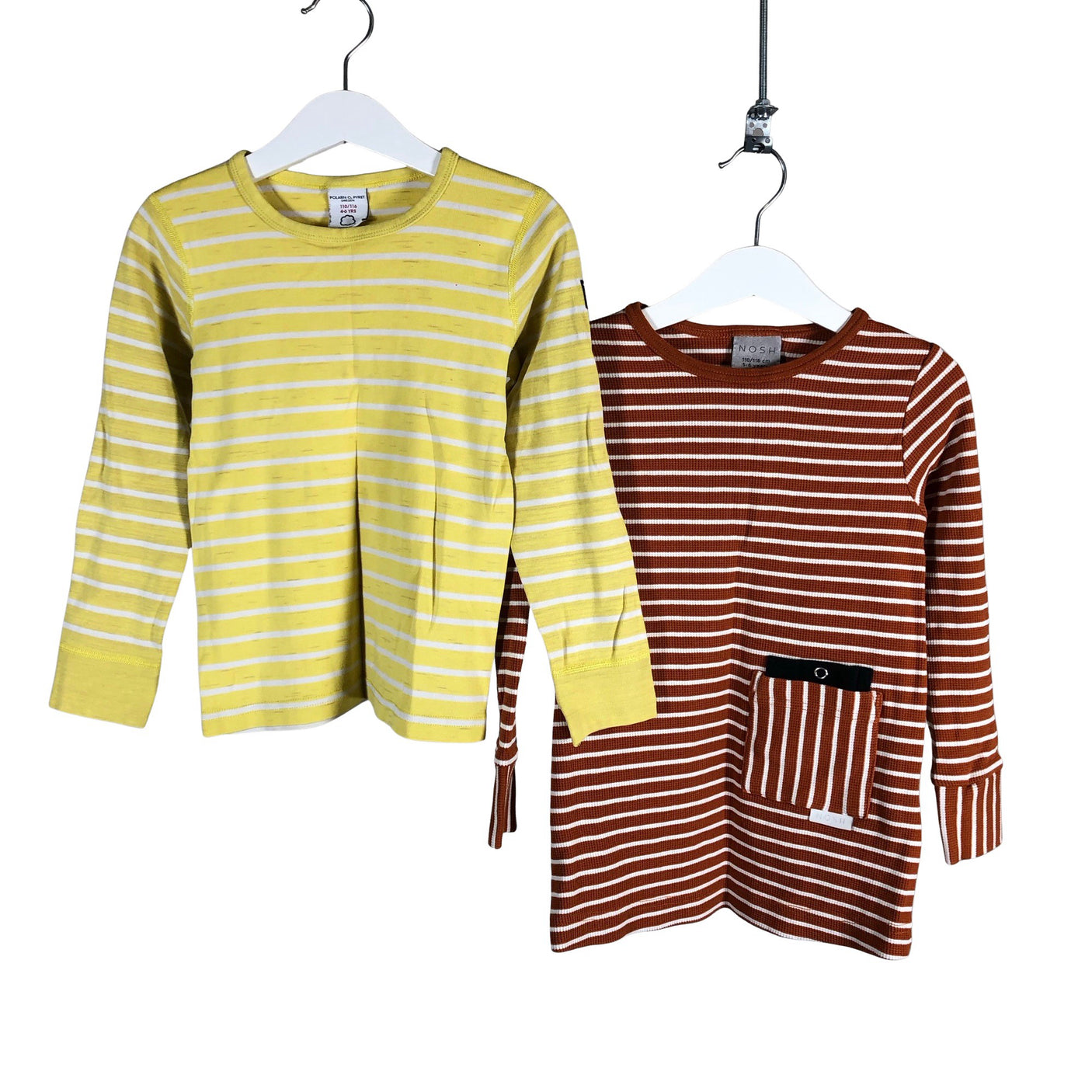 Unisex Polarn O. Pyret - Trikotaažist pluus, suurus 110 - 116 - Kollane (1)