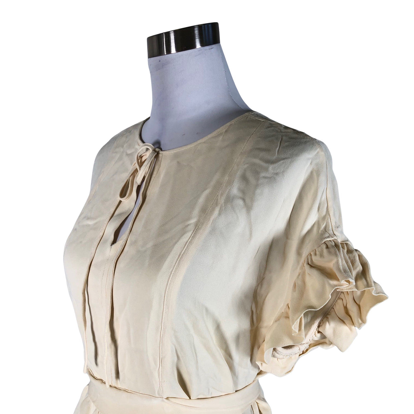 Unisex by Malene Birger - Lühikeste käistega pluus, suurus 38 - Beige (3)