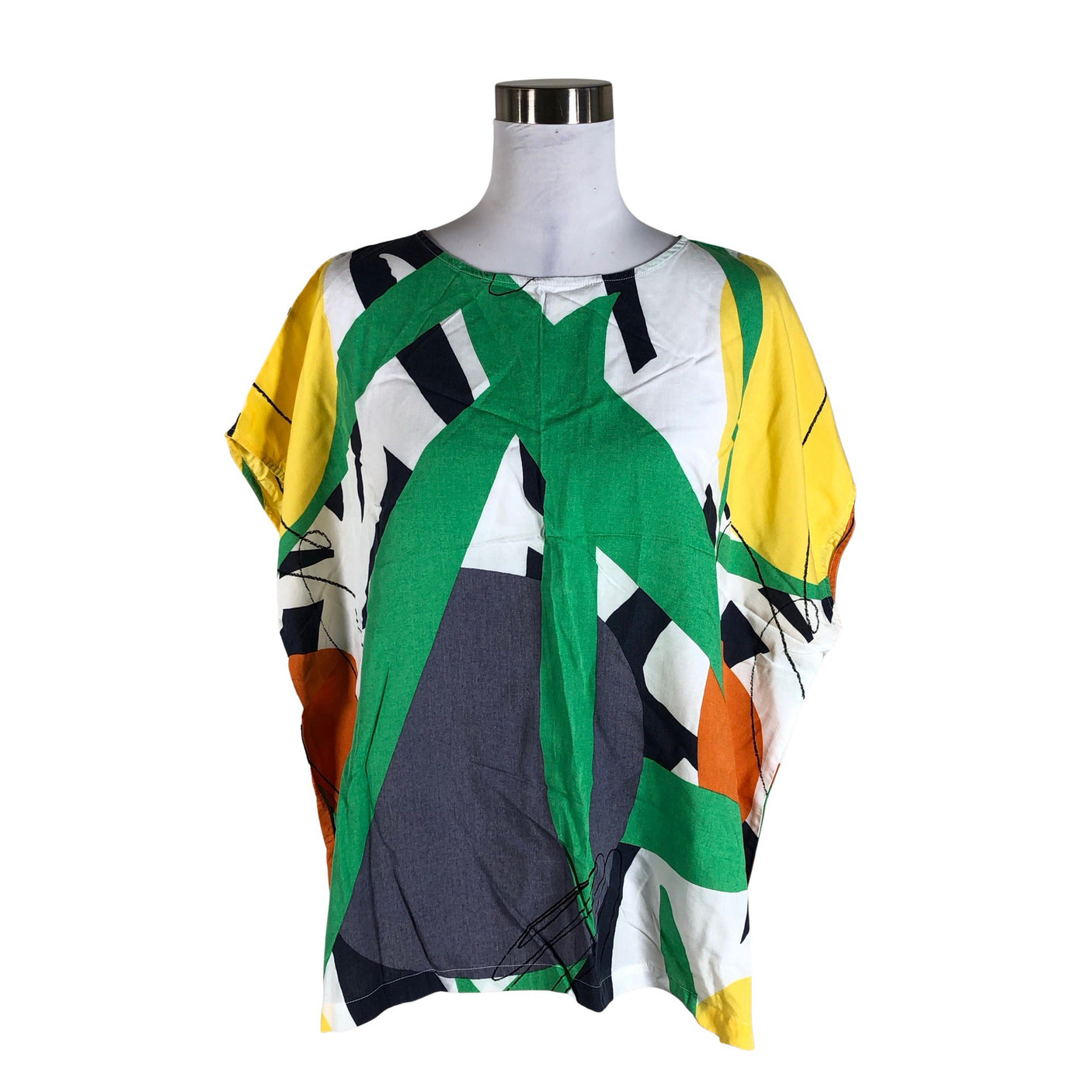 Unisex Nanso - Lühikeste käistega pluus, suurus 40 - Roheline (1)