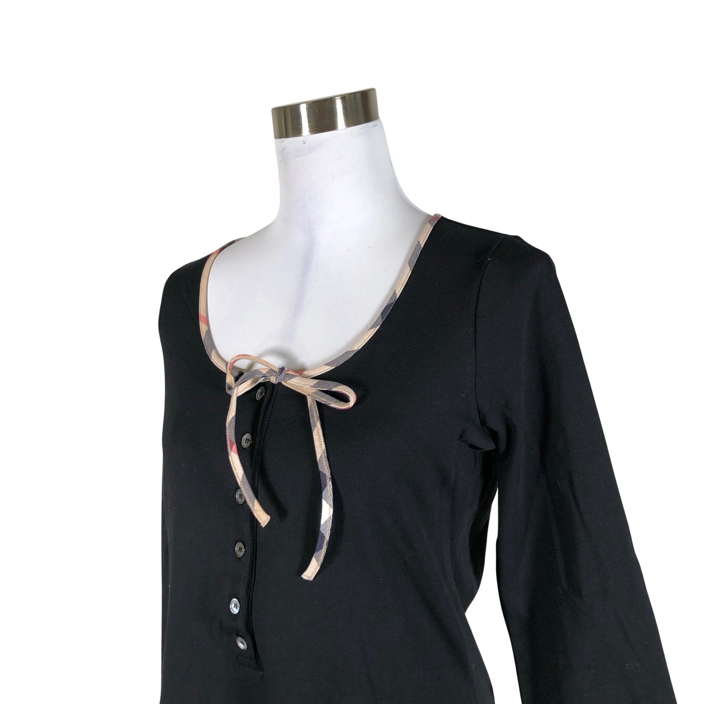 Unisex Burberry Brit - Trikotaažist pluus, suurus 40 - Must (3)