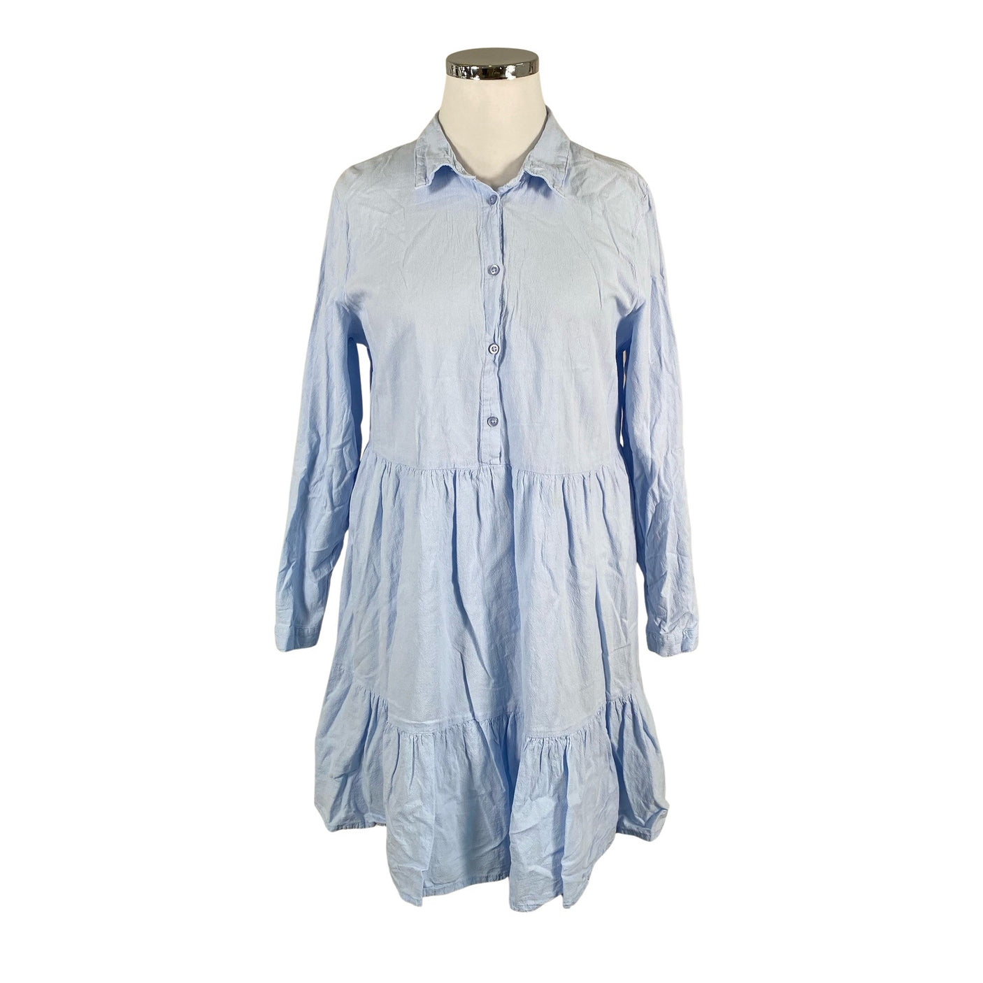 Unisex Kaffe - Mitteveniv kleit, suurus 44 - Helesinine (1)