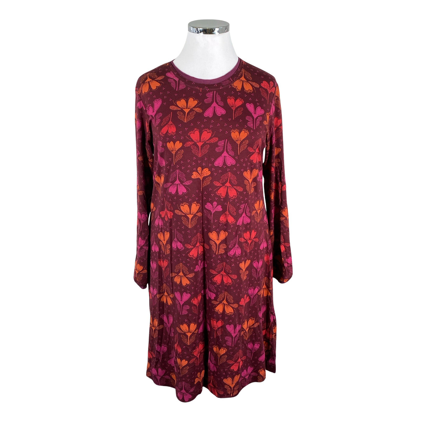 Unisex Gudrun Sjöden - Trikotaažist kleit, suurus 44 - Veinipunane (1)