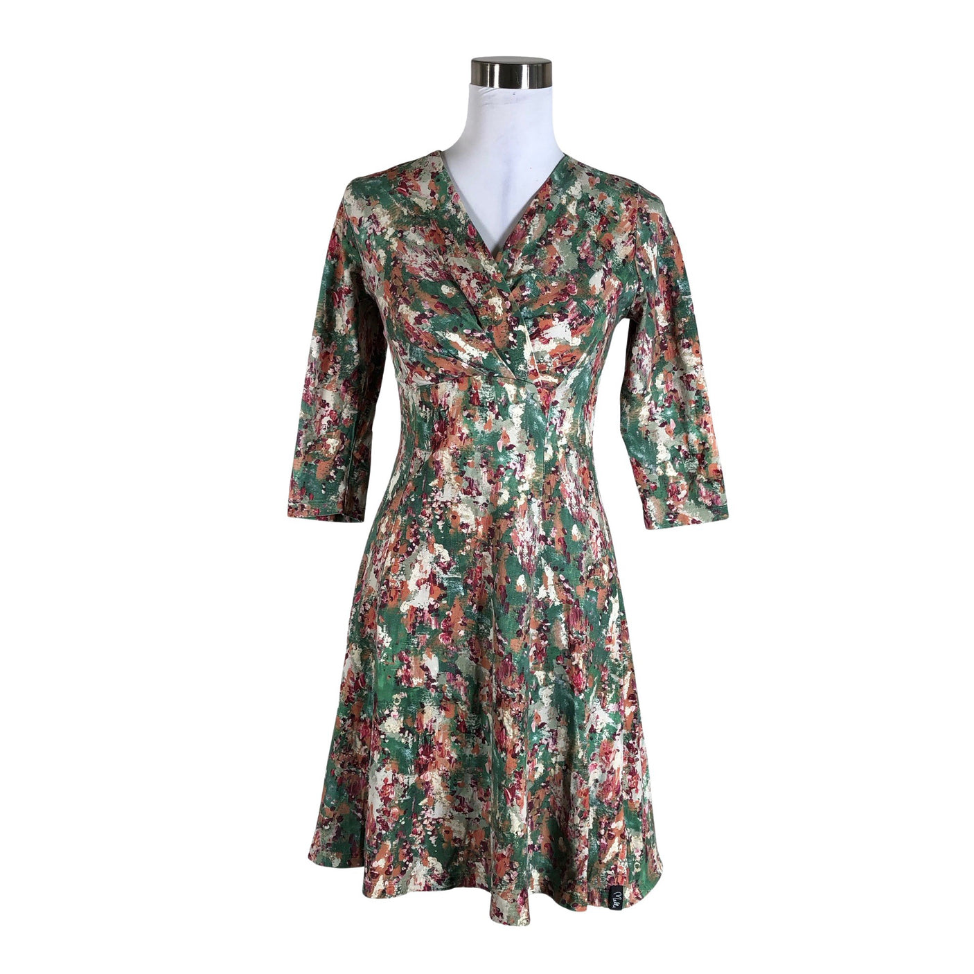 Unisex Melli - Trikotaažist kleit, suurus 34 - Roheline (1)