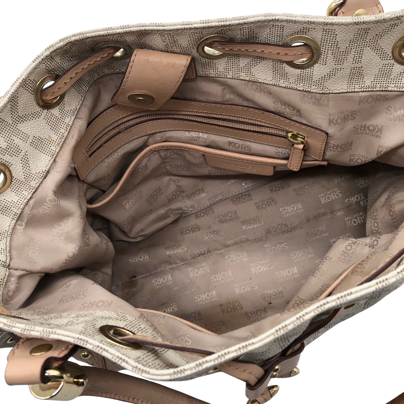 Unisex Michael Kors - Käekott, suurus Midi - Beige (3)