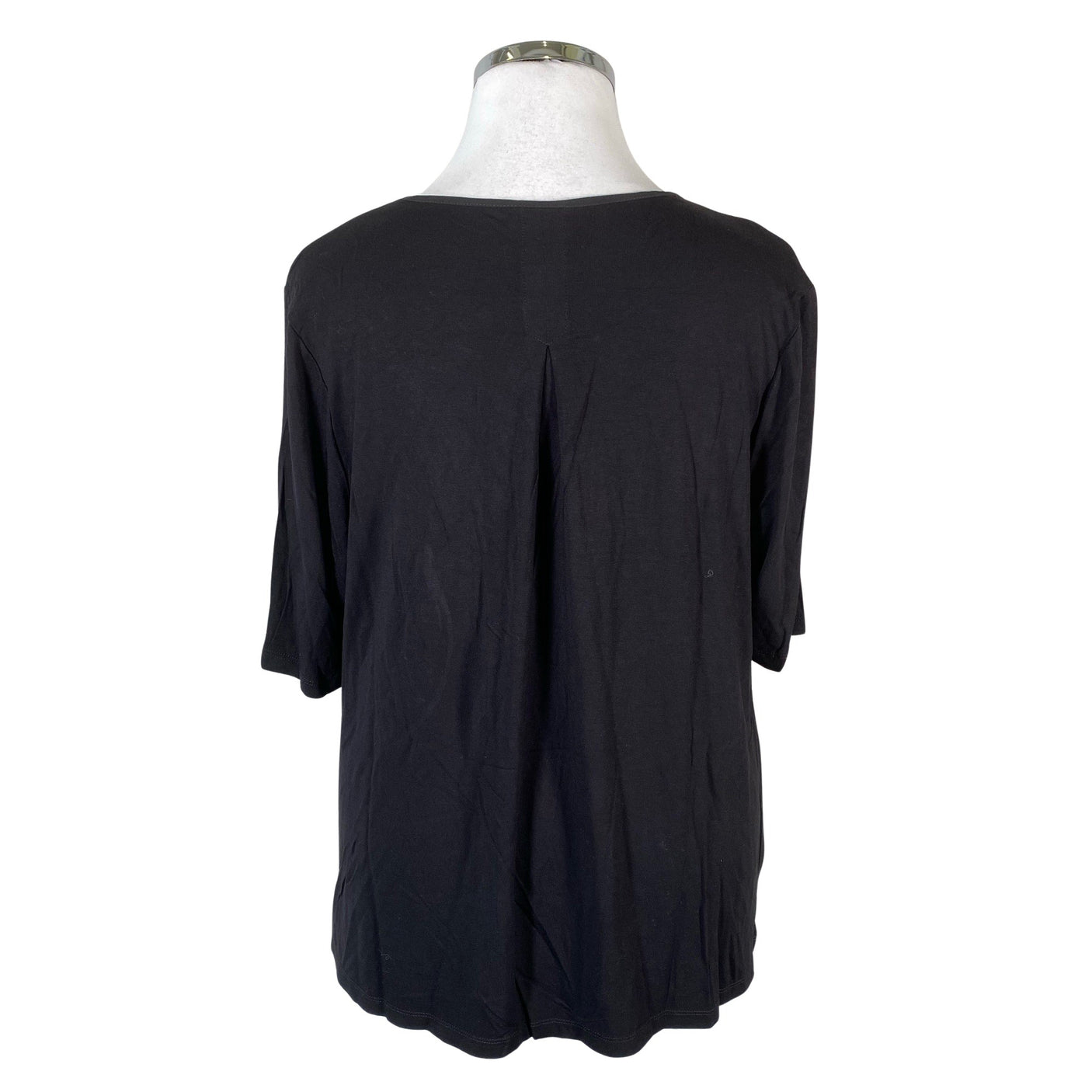 Unisex Barbara Lebek - Lühikeste käistega pluus, suurus 44 - Must (2)