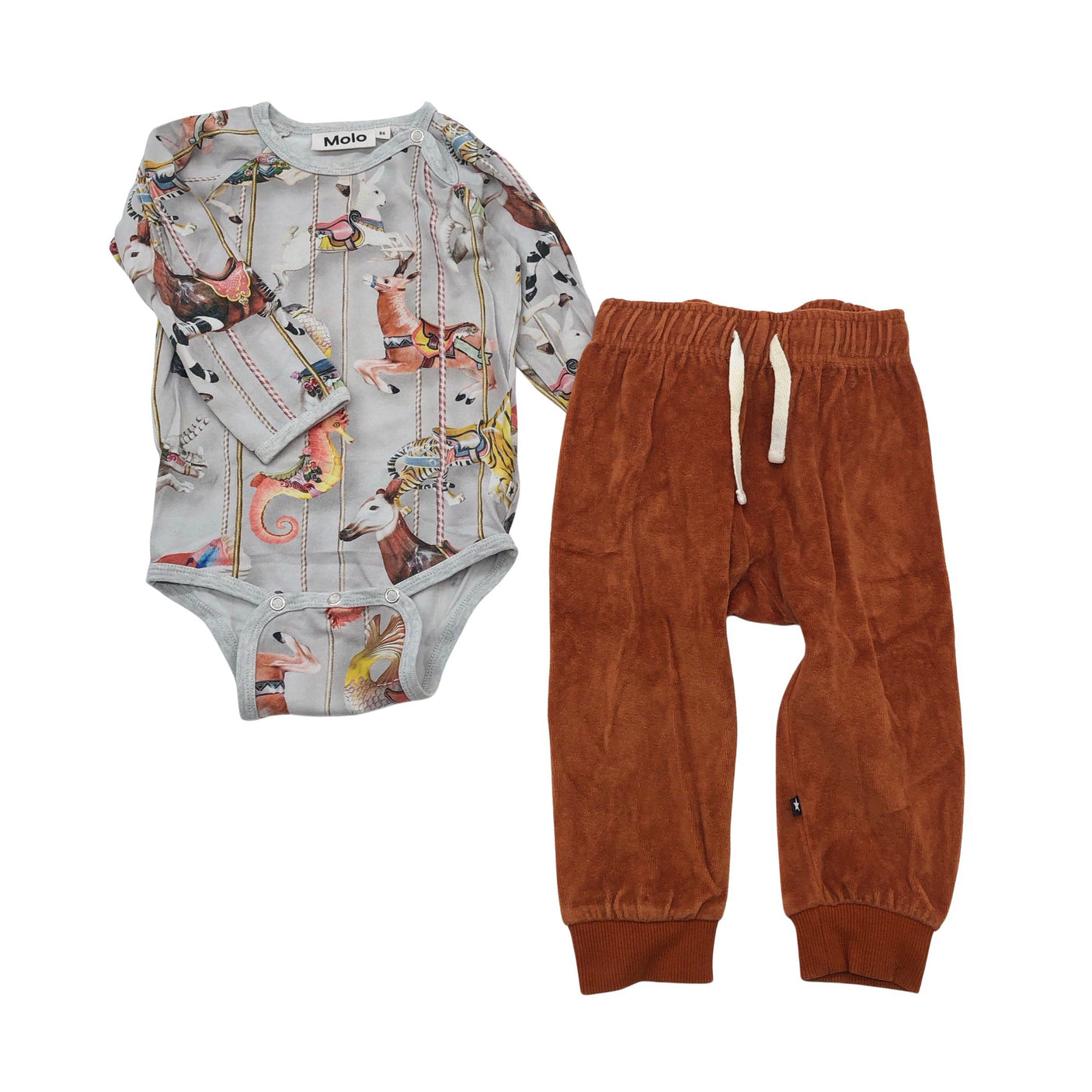 Unisex Molo Kids - Bodi, suurus 80 - 86 - Hall (1)