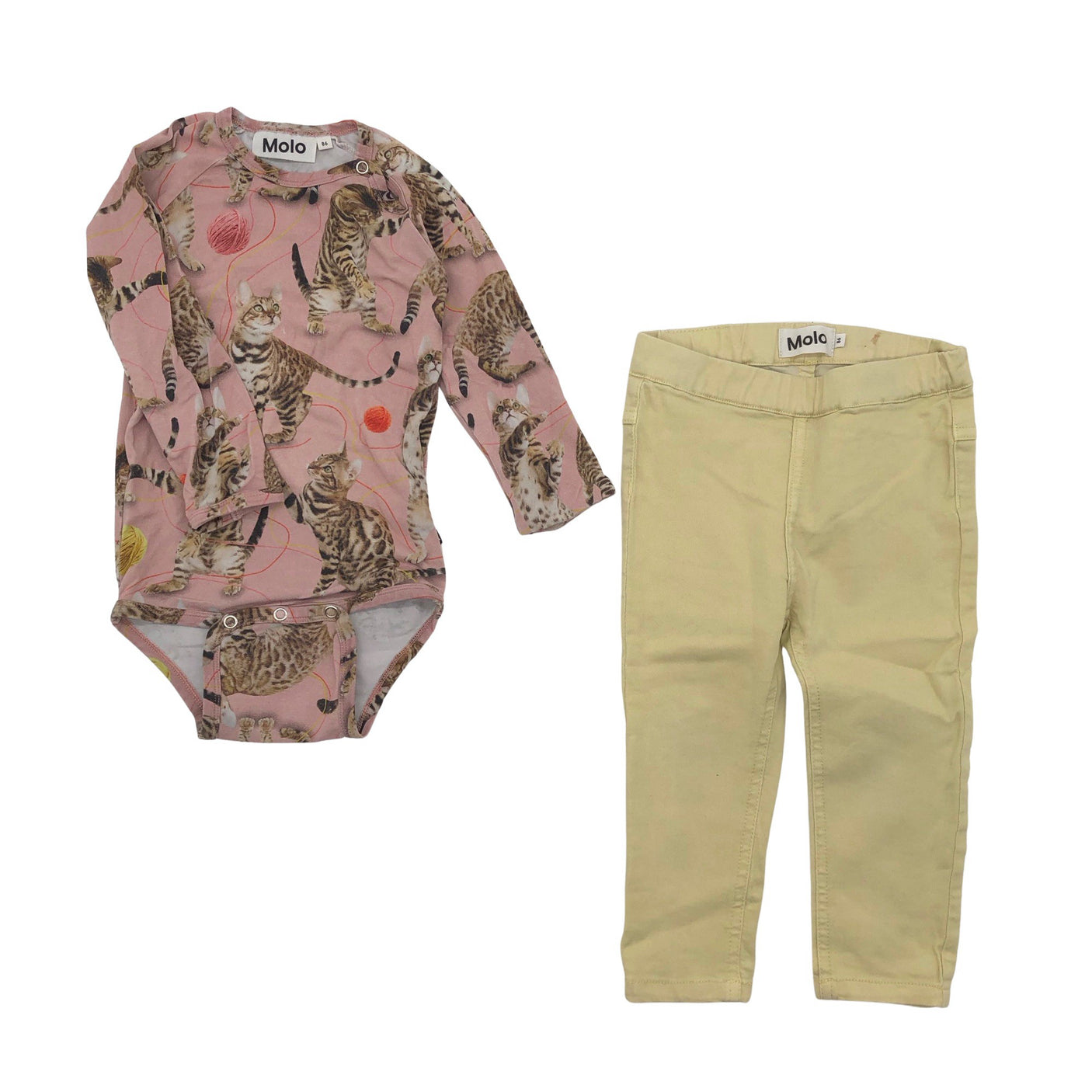 Unisex Molo Kids - Teksaretuusid, suurus 80 - 86 - Heleroosa (1)
