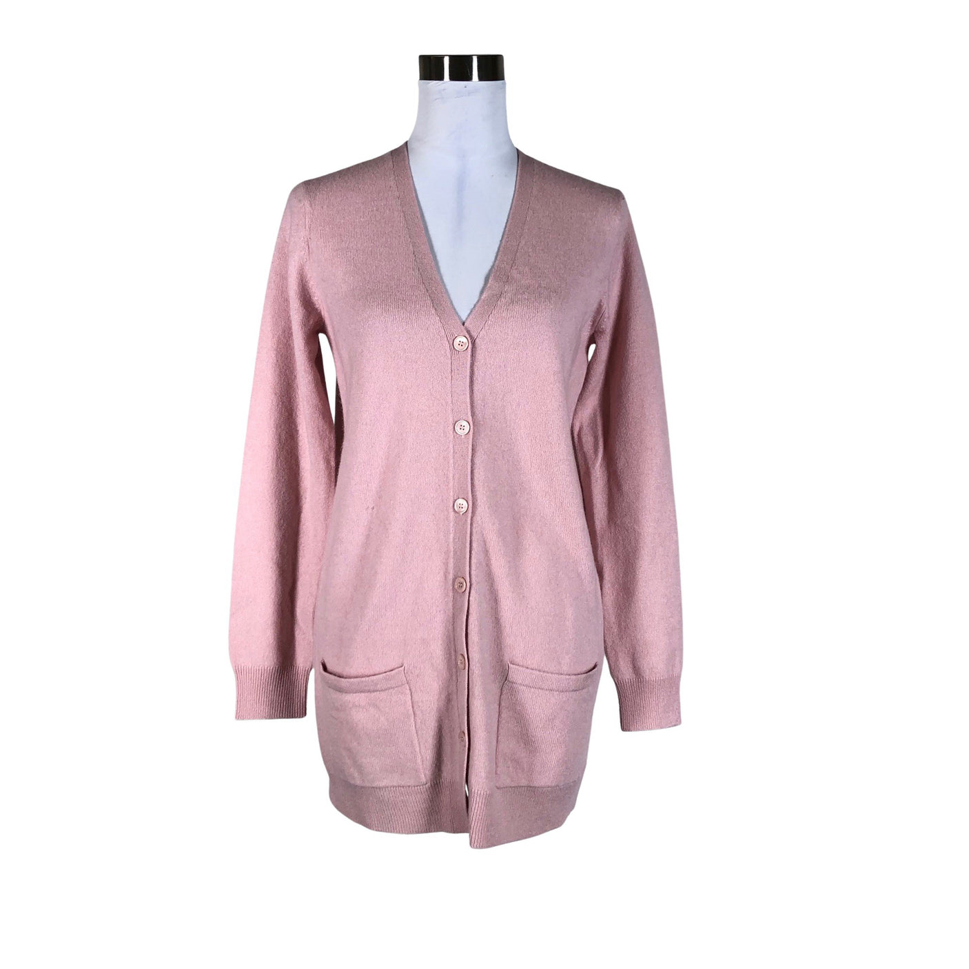 Unisex Just Cashmere - Kardigan, suurus 38 - Heleroosa (1)