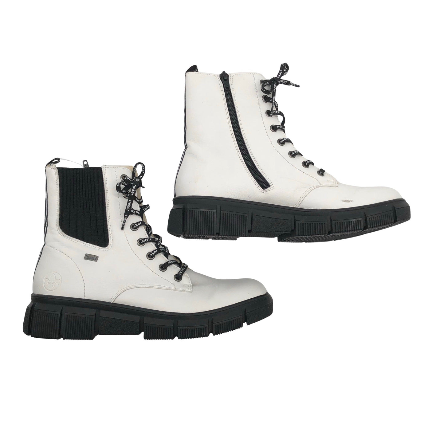 Unisex Rieker - Nööridega saapad, suurus 41 - Valge (1)