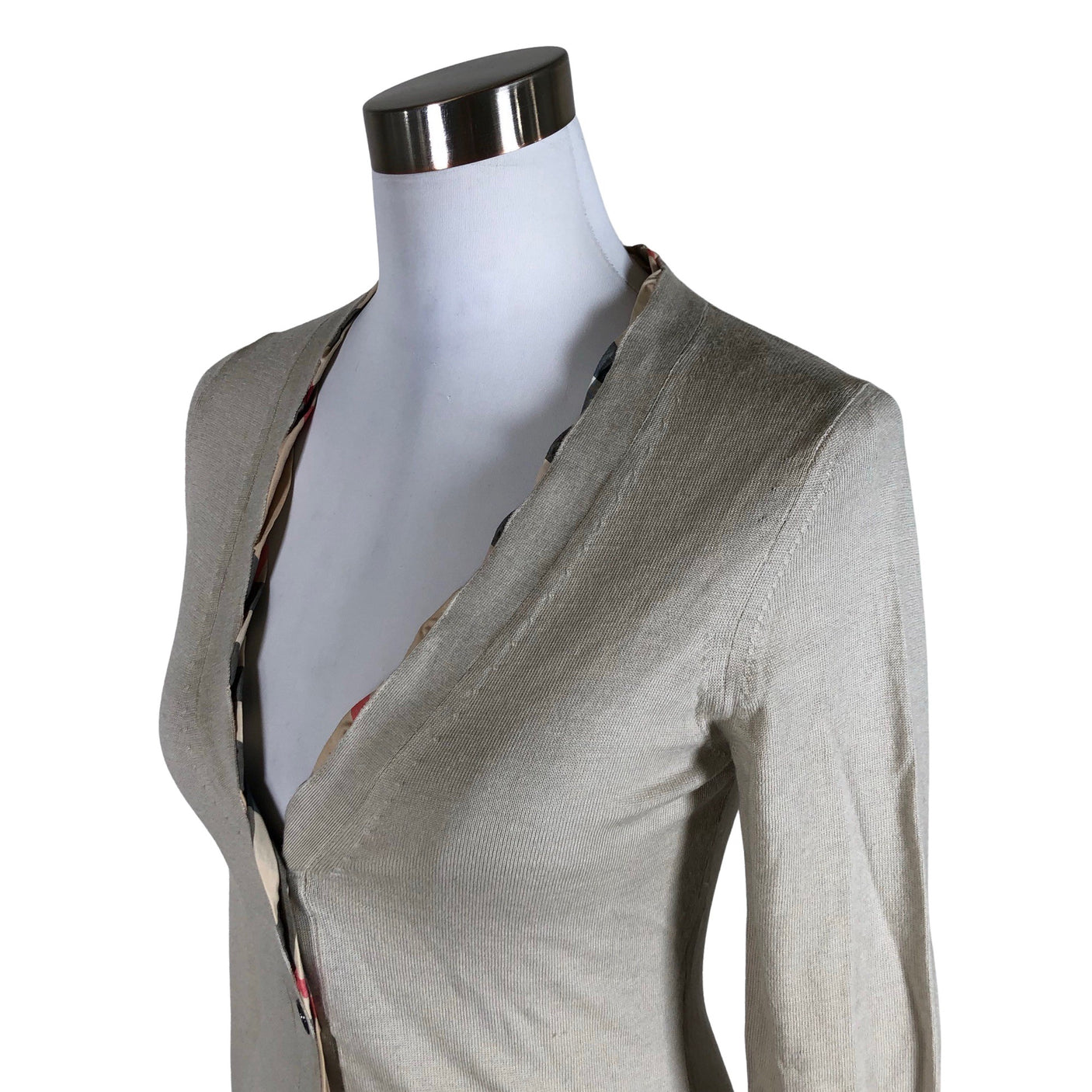 Unisex Burberry Brit - Kardigan, suurus 36 - Beige (3)