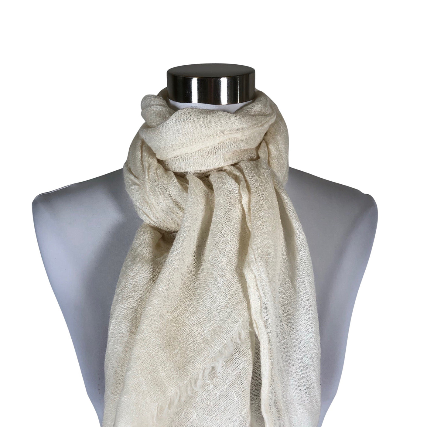 Unisex Balmuir - Õhuke sall, suurus Maxi - Looduslik valge (3)