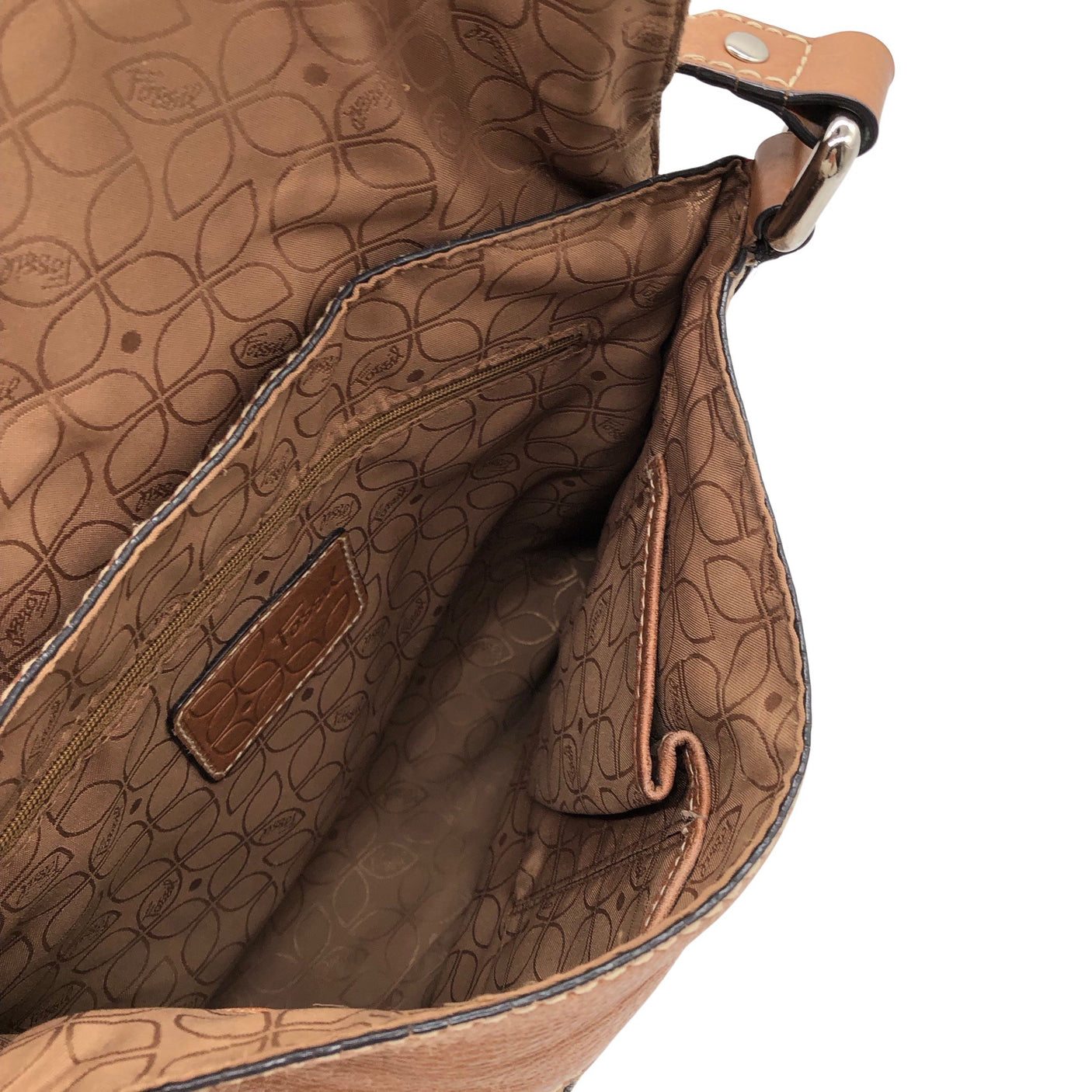 Unisex Fossil - Õlakott, suurus Midi - Pruun (2)