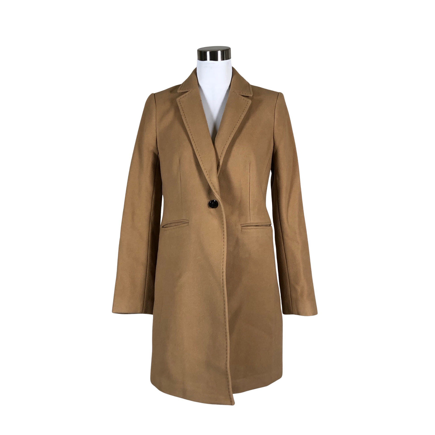 Unisex Knowledge Cotton Apparel - Villane mantel, suurus 36 - Pruun (1)