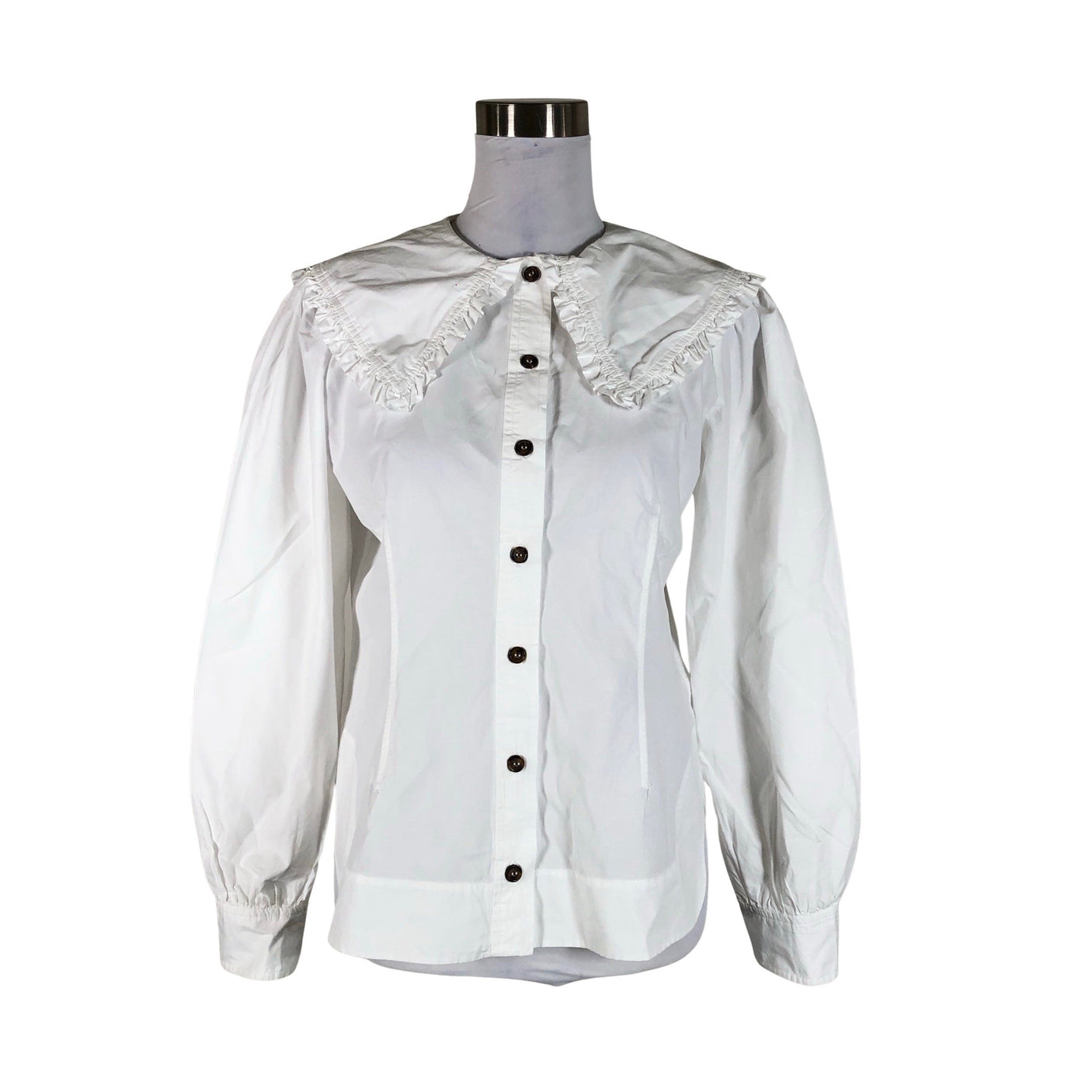 Unisex Ganni - Pluus, suurus 38 - Valge (1)