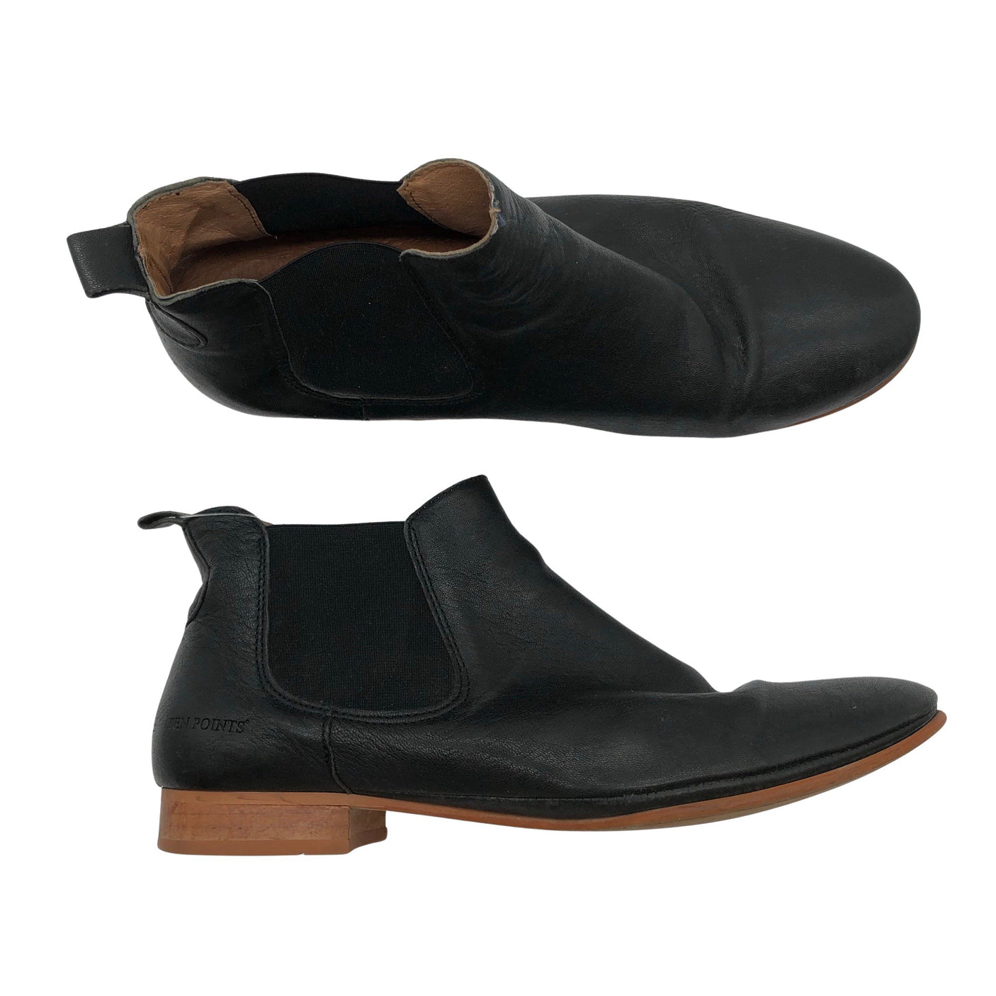 Unisex Ten Points - Poolsaapad, suurus 40 - Must (1)