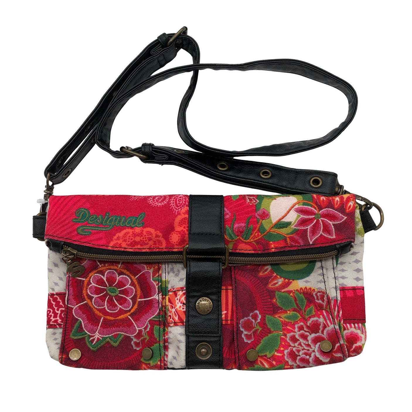 Unisex Desigual - Õlakott, suurus Midi - Roosa (1)