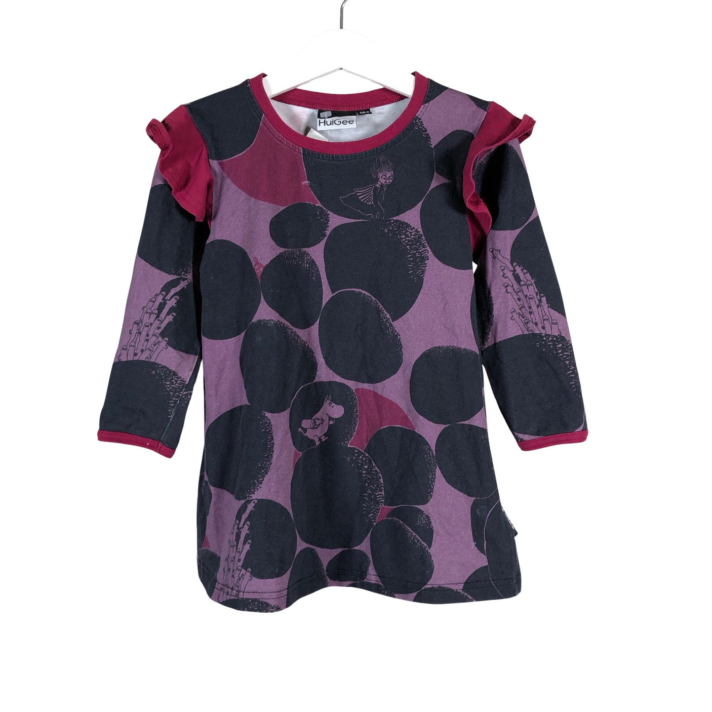 Unisex Huigee - Trikotaažist kleit, suurus 98 - 104 - Lilla (1)