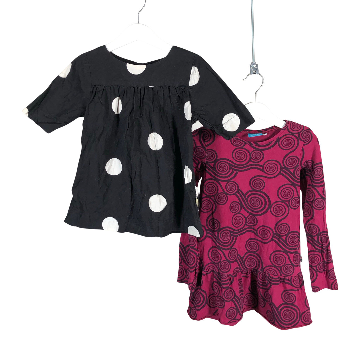 Unisex me&i - Trikotaažist kleit, suurus 110 - 116 - Veinipunane (1)