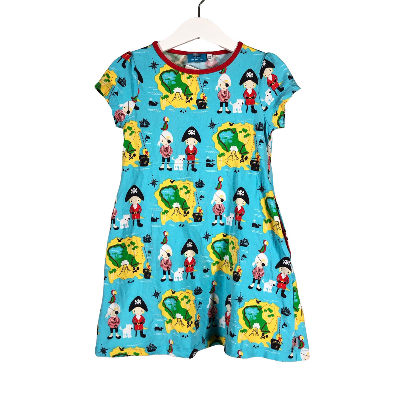 Unisex me&i - Trikotaažist kleit, suurus 98 - 104 - Türkiis (1)