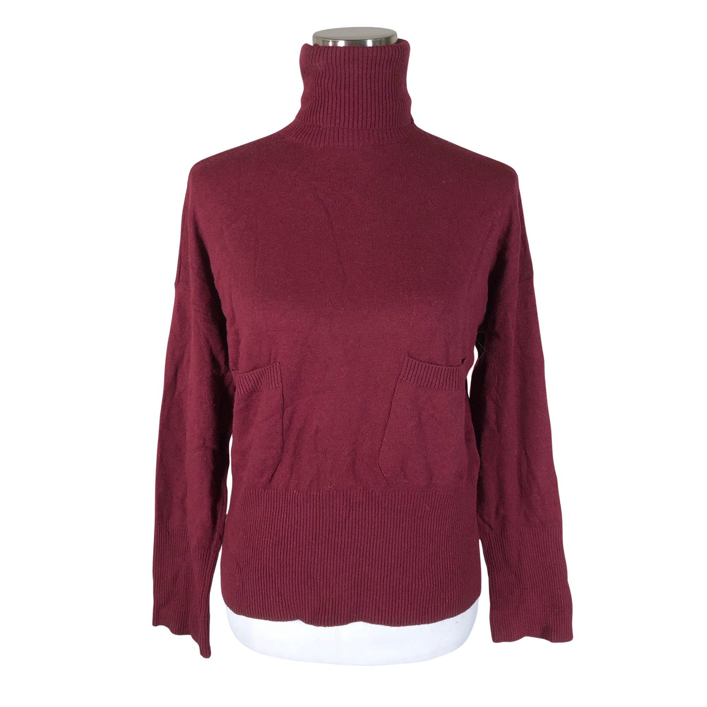 Unisex Massimo Dutti - Kampsun, suurus 34 - Veinipunane (1)