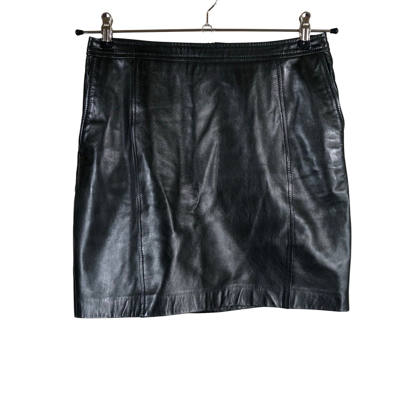 Unisex Massimo Dutti - Nahkseelik, suurus 38 - Must (1)