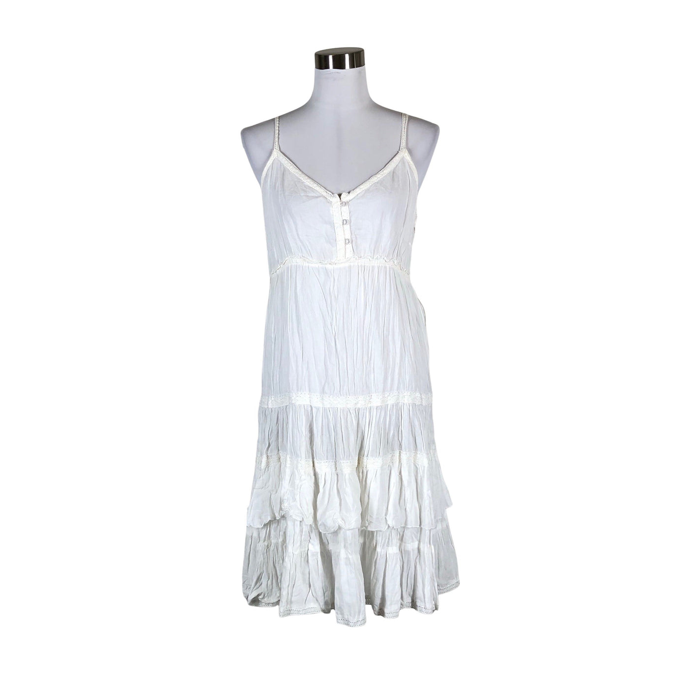 Unisex Fransa - Mitteveniv kleit, suurus 38 - Valge (1)
