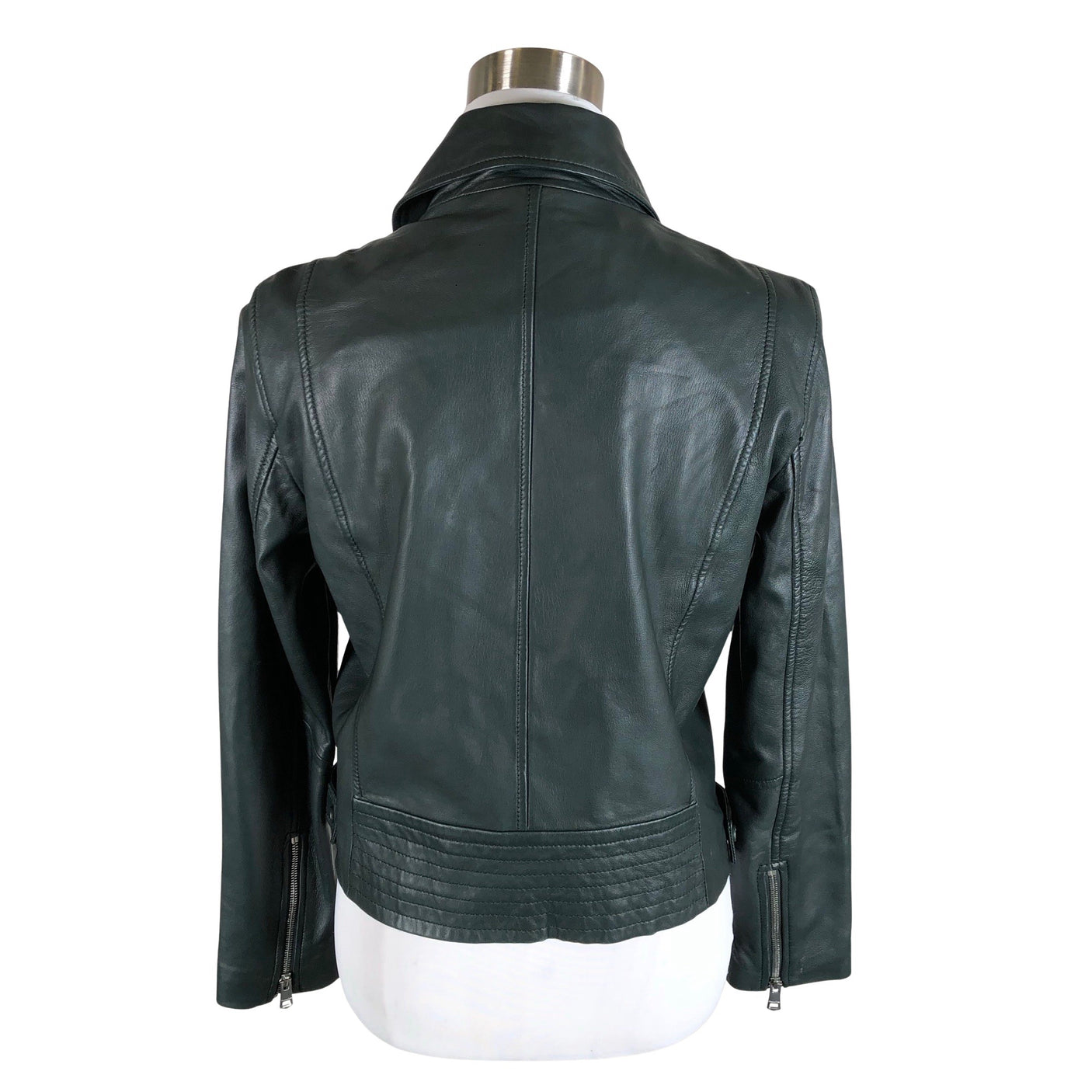 Unisex Massimo Dutti - Nahktagi, suurus 38 - Roheline (2)