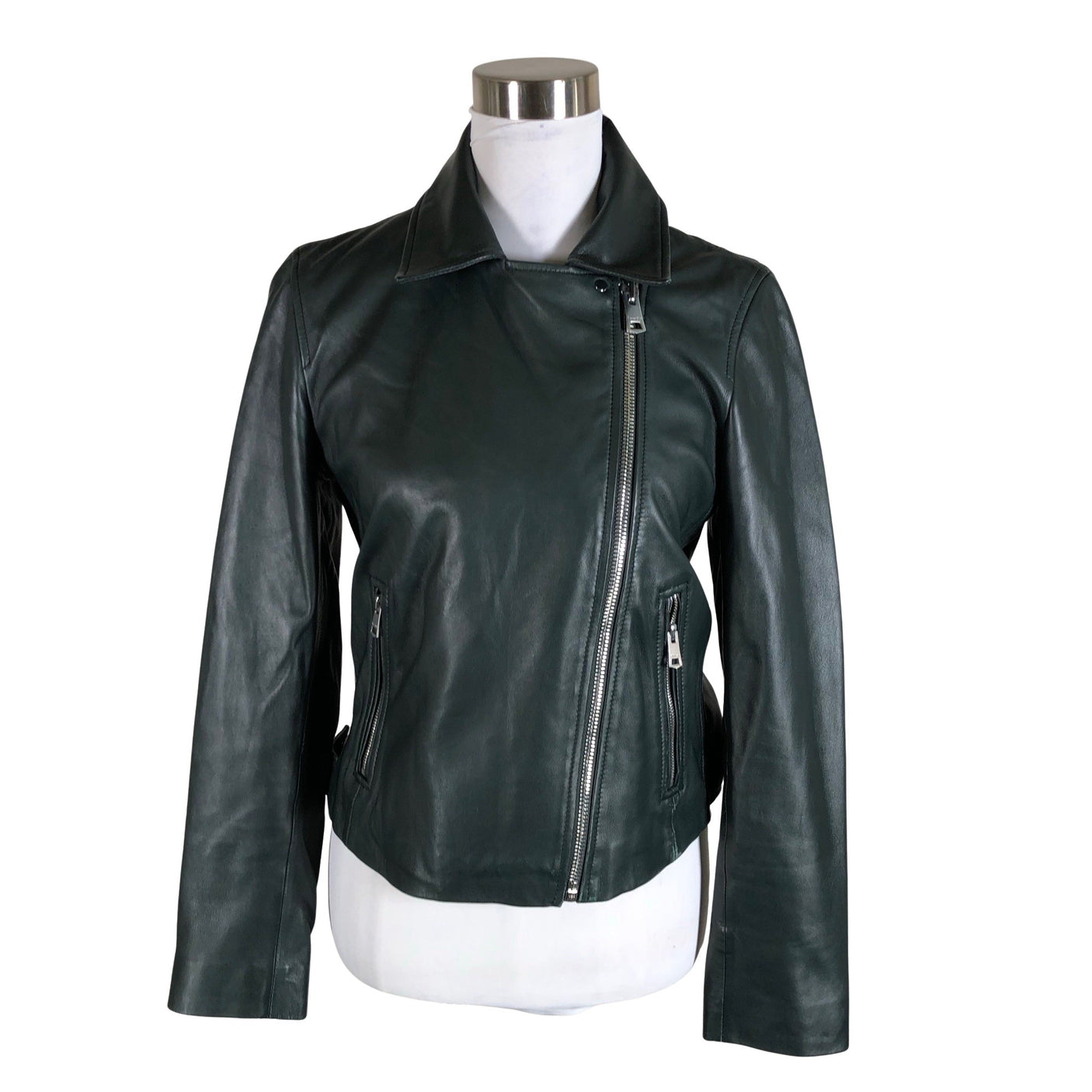 Unisex Massimo Dutti - Nahktagi, suurus 38 - Roheline (1)