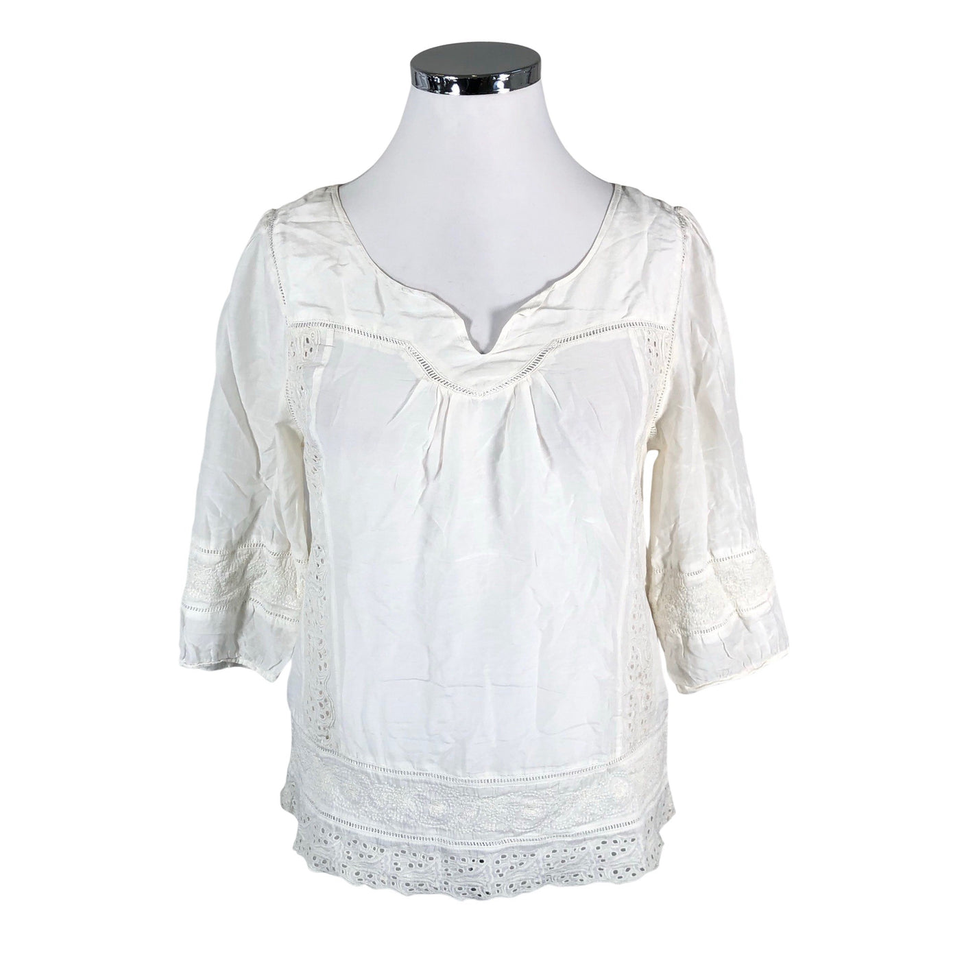 Unisex Esprit - Lühikeste käistega pluus, suurus 42 - Valge (1)