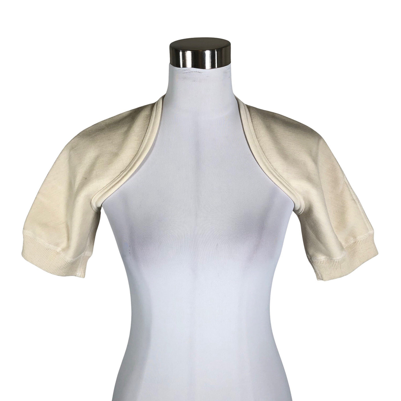 Unisex Ruskovilla - Kootud boolero, suurus 36 - Beige (1)