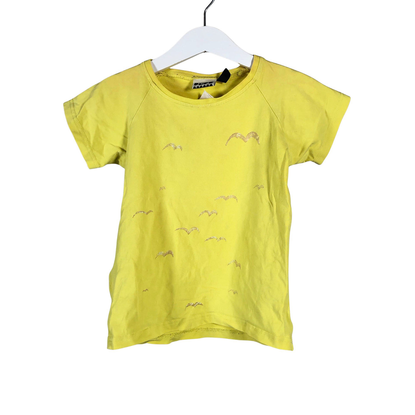 Unisex Papu - T-särk, suurus 110 - 116 - Kollane (1)