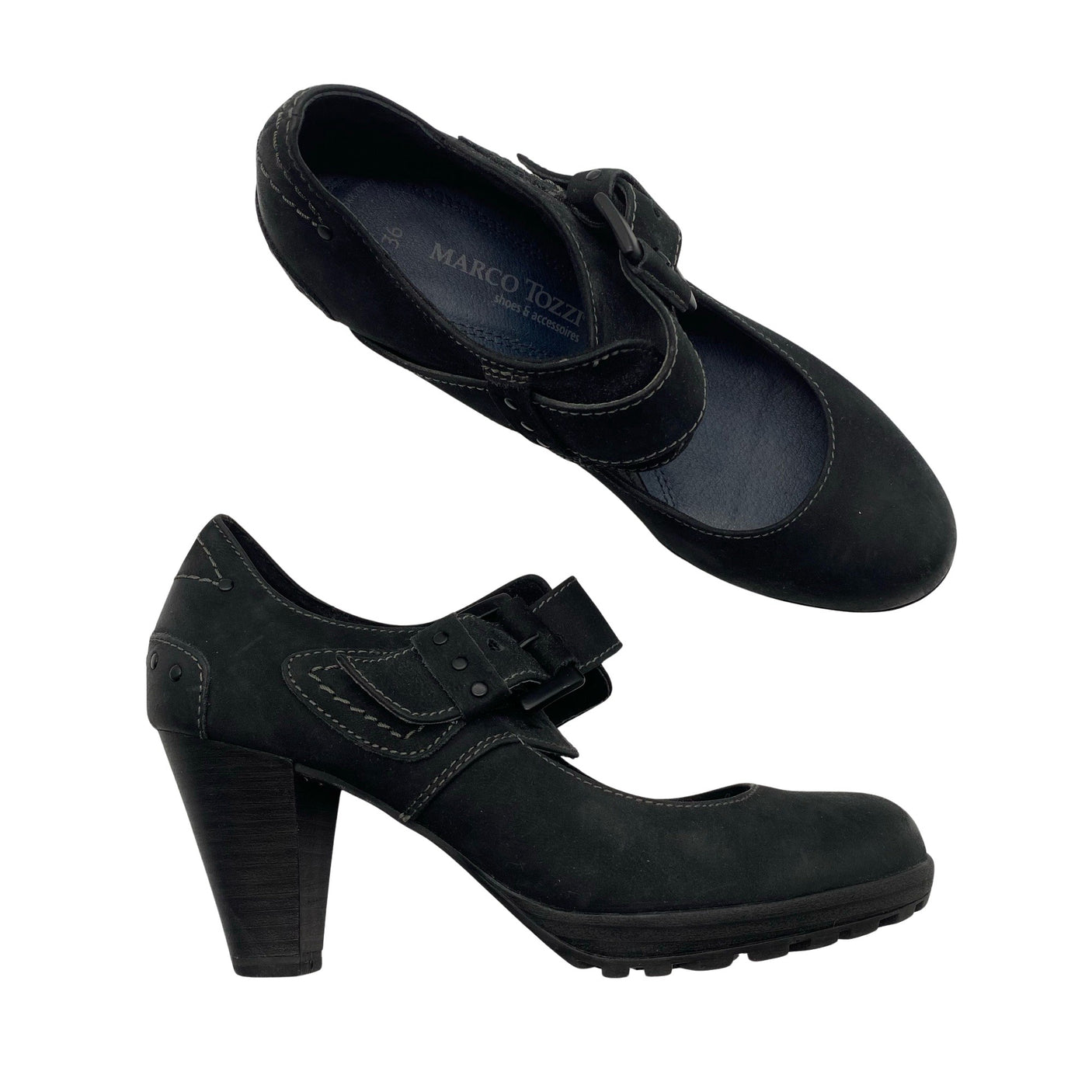 Unisex Marco Tozzi - Kontsakingad, suurus 36 - Must (1)