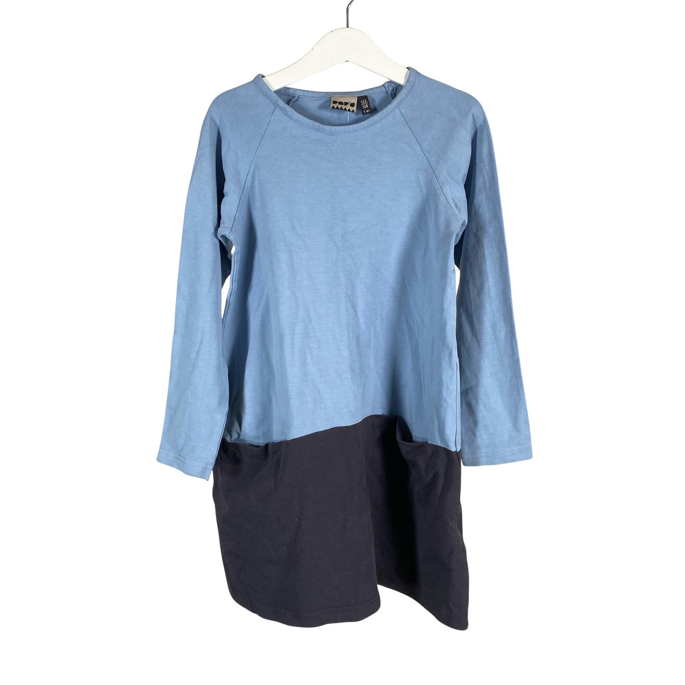 Unisex Papu - Trikotaažist kleit, suurus 122 - 128 - Helesinine (1)