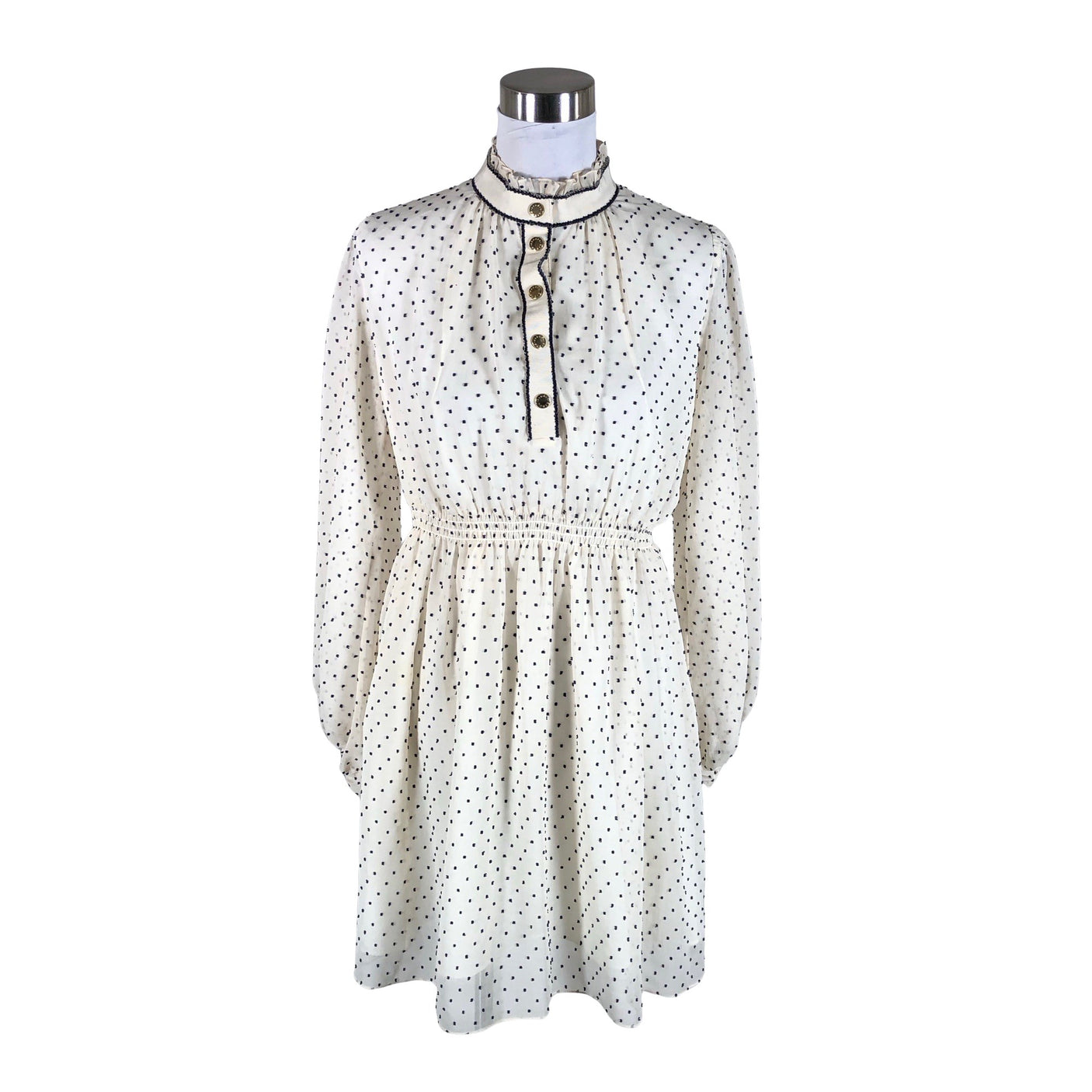 Unisex Sandro Paris - Õhuke kleit, suurus 40 - Looduslik valge (1)