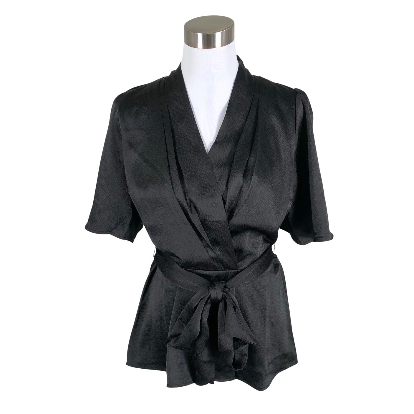 Unisex InWear - Lühikeste käistega pluus, suurus 38 - Must (1)