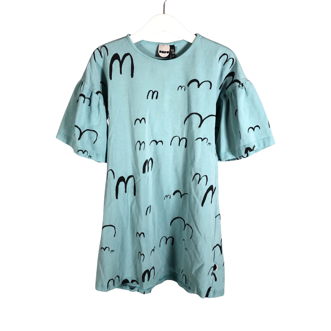 Unisex Papu - Trikotaažist kleit, suurus 122 - 128 - Sinine (1)