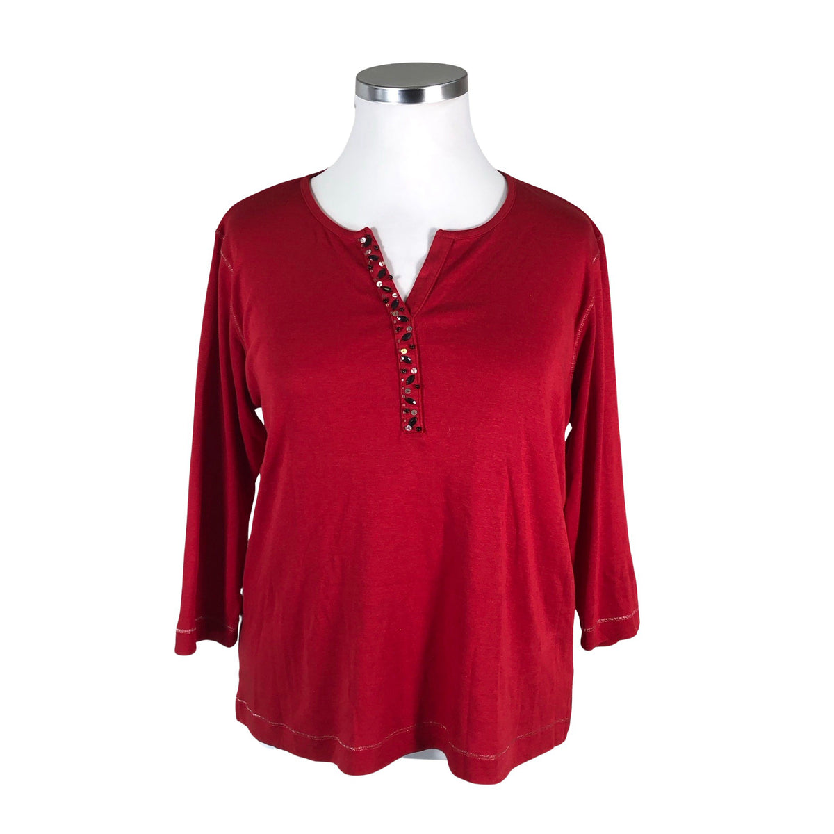 Unisex Gelco - Trikotaažist pluus, suurus 42 - Punane (1)