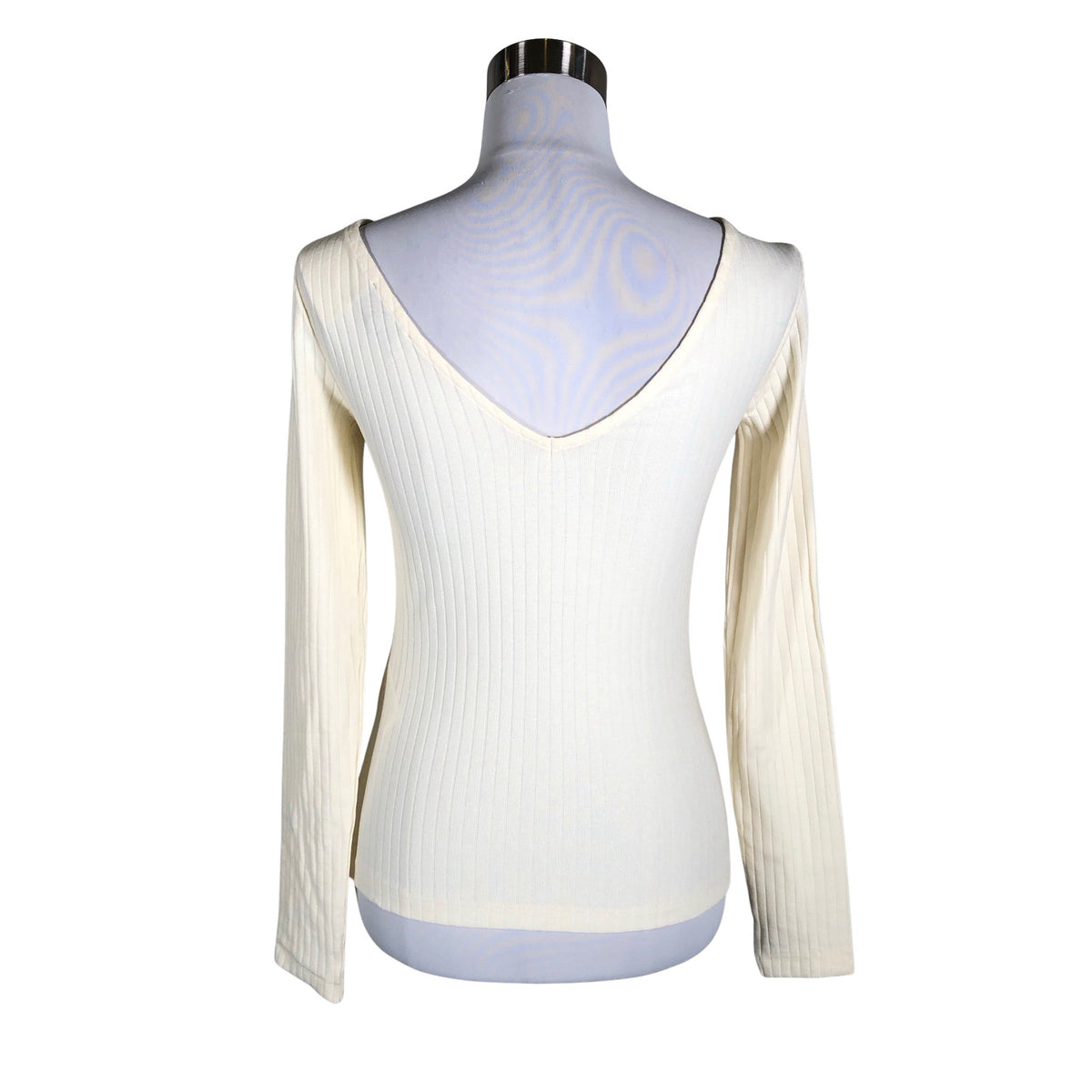 Unisex Anna Field - Trikotaažist pluus, suurus 38 - Looduslik valge (2)