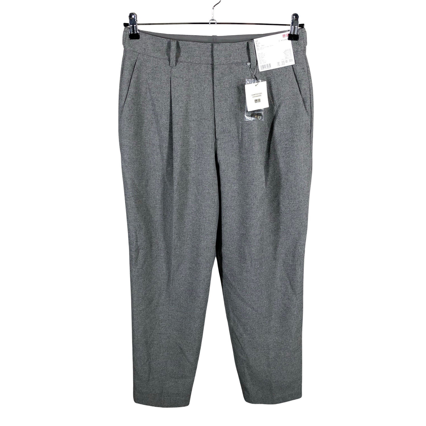 Unisex Uniqlo - Mittevenivad püksid, suurus 40 - Hall (1)